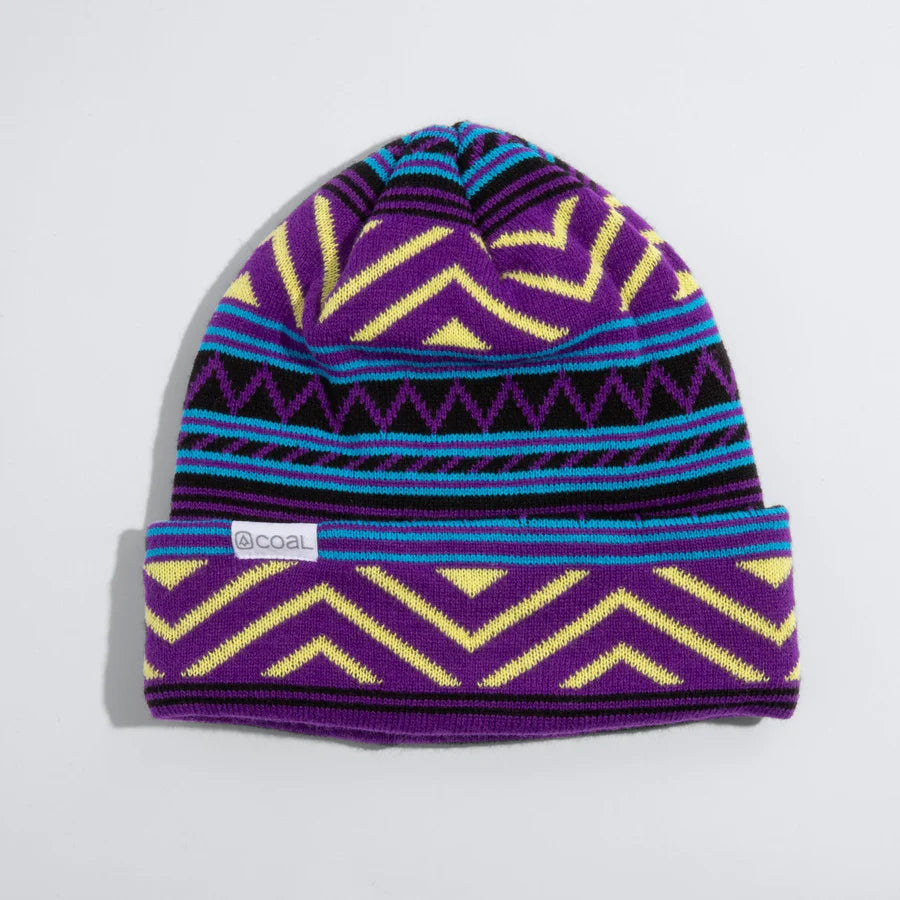 Weston Knit Beanie for Men & Women - Soft Winter Hat in Purple - Warm Fleece Lined Beanie for Outdoor Activities, Skiing, and Cold Weather (2024 Collection)