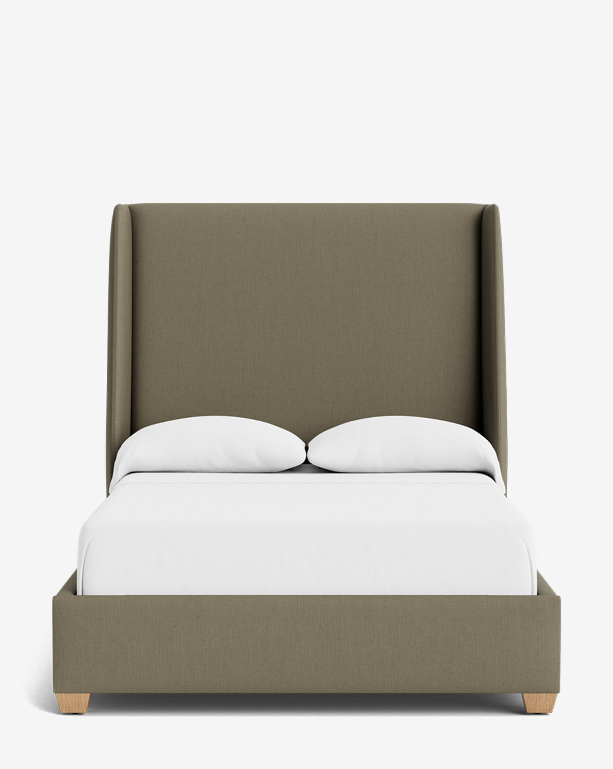 Walt Bed Tall Headboard - Queen Size Upholstered Bed Frame with Adjustable Height - Perfect for Modern Bedroom Decor & Small Spaces