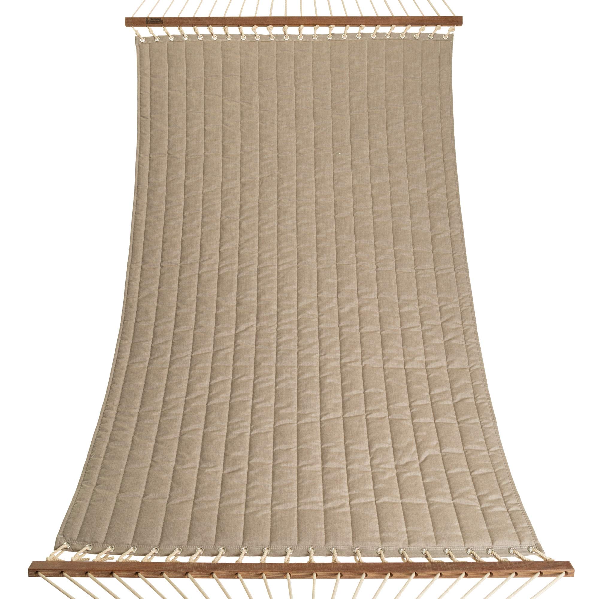 Premium Handcrafted Hatteras Hammocks - Large Cast Ash Sunbrella Quilted Hammock with Free Extension Chains & Tree Hooks | Made in USA | 450 LB Capacity for 2 People (13ft x 55in) | Perfect for Backyard Relaxation, Camping & Beach Vacations