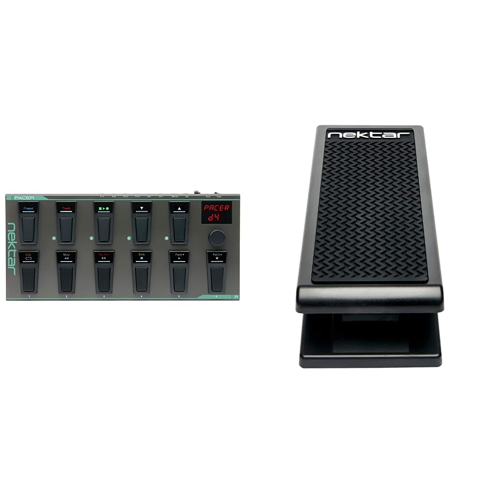 Nektar Pacer USB MIDI Footswitch Controller with DAW Integration & Expression Pedal - Perfect for Music Production, Live Performances, and Studio Recording (NX-P Model)