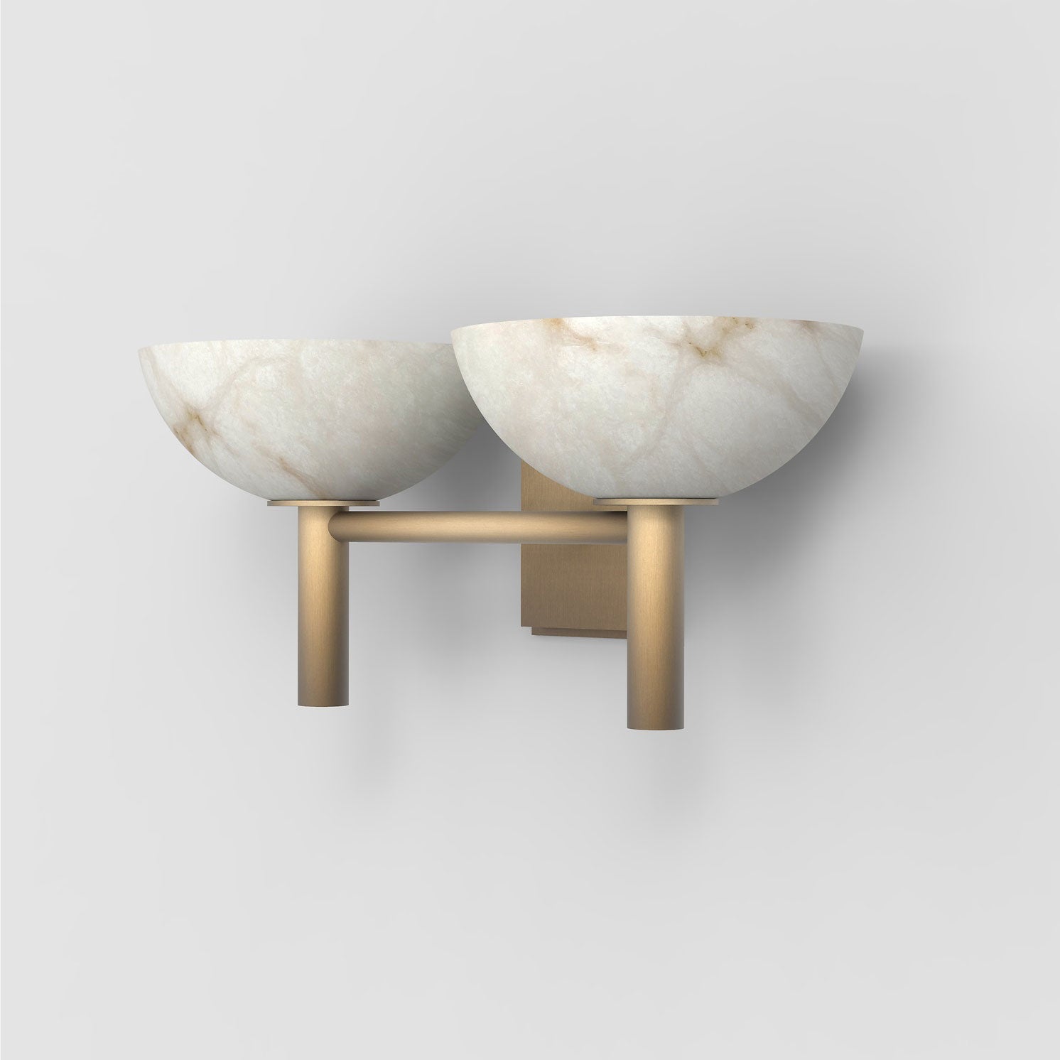 Alabaster Wall Lamp - Handcrafted Stone Bowl Sconce for Bedroom, Living Room & Hallway Lighting | Dimmable Modern Fixture