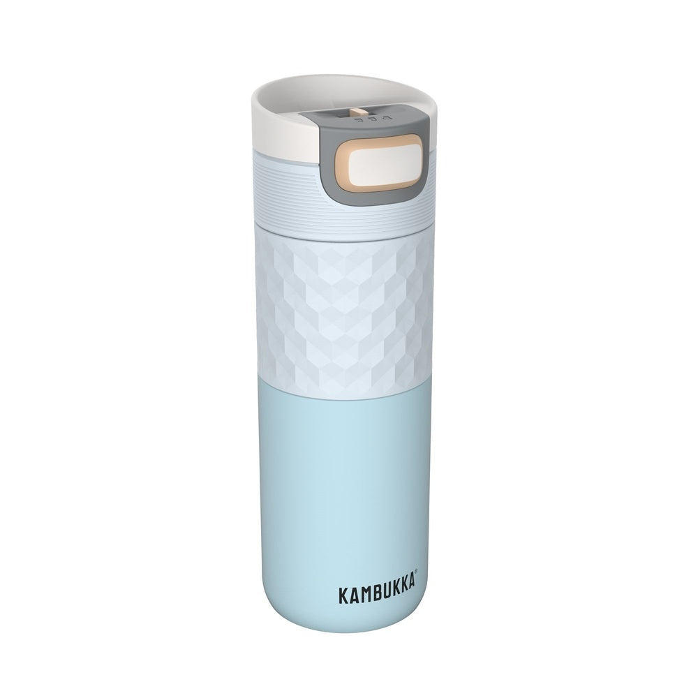 KAMBUKKA ETNA TUMBLER 500ML Insulated Travel Mug - BREEZY BLUE - Leak Proof Stainless Steel Water Bottle for Coffee, Tea & Cold Drinks - Perfect for Office, Gym, Hiking & Outdoor Activities