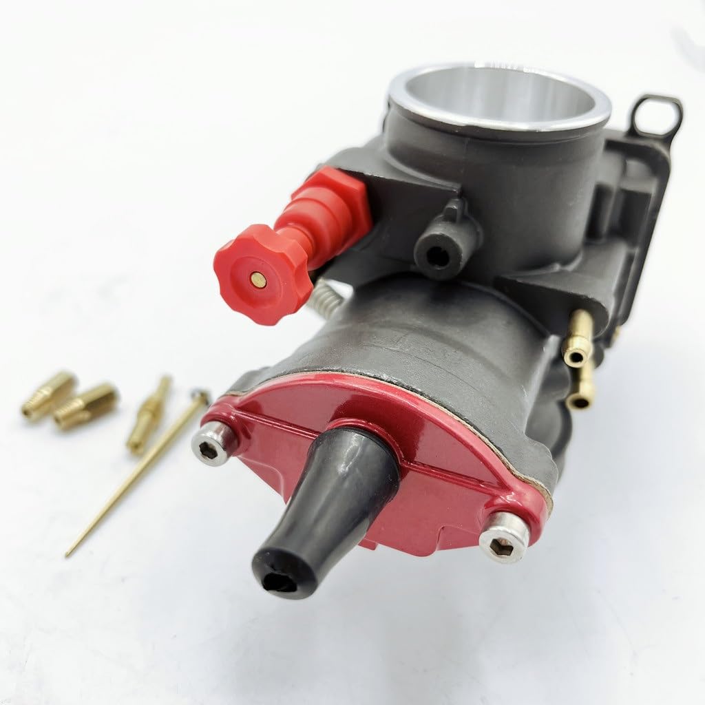 40mm PWK Black Motorcycle Carburetor - Mikuni Dellorto KOSO Compatible - Easy Installation for Off-Road Bikes