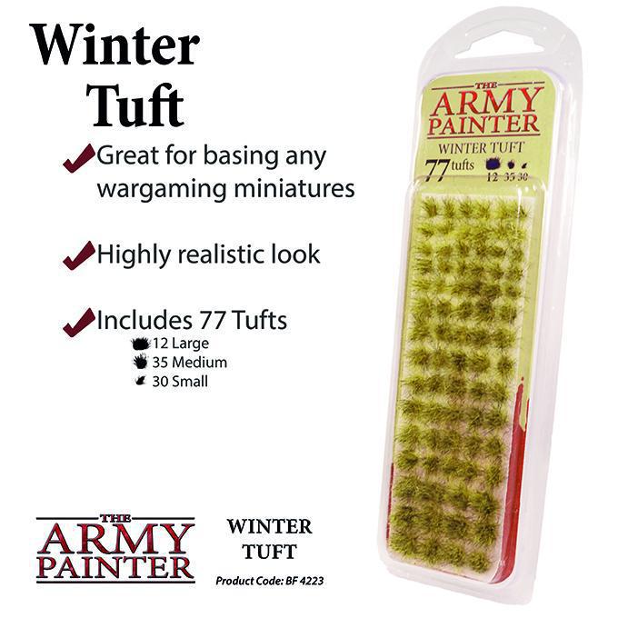 Army Painter Winter Tuft - Realistic Snow Flocking for Miniature Wargaming & Diorama Scenery - Perfect for Warhammer, D&D, and Tabletop Terrain