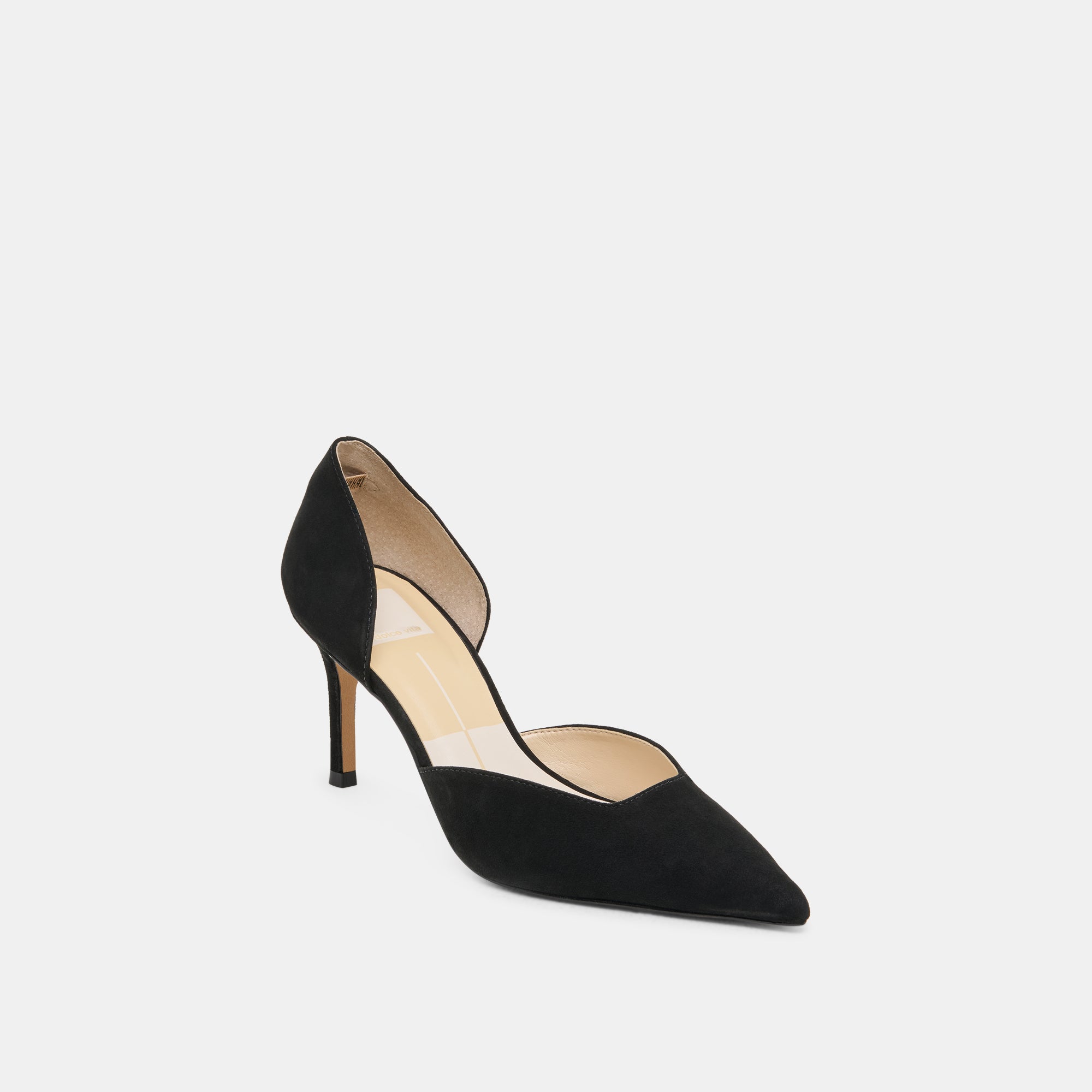 ELOY Women's Onyx Suede High Heels - Elegant Pointed Toe Stiletto Pumps for Party, Wedding & Evening Events