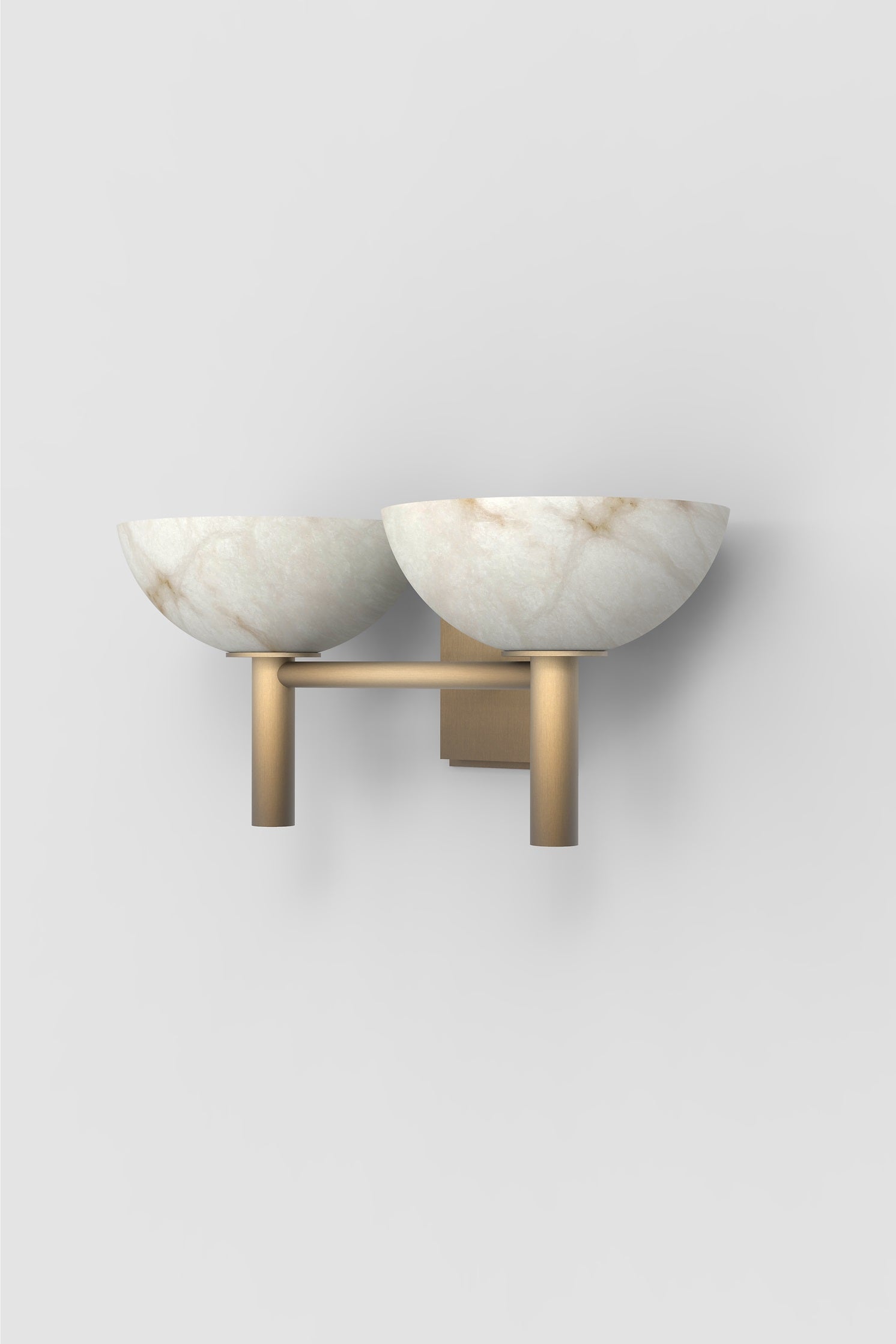 Alabaster Wall Lamp - Handcrafted Stone Bowl Sconce for Bedroom, Living Room & Hallway Lighting | Dimmable Modern Fixture