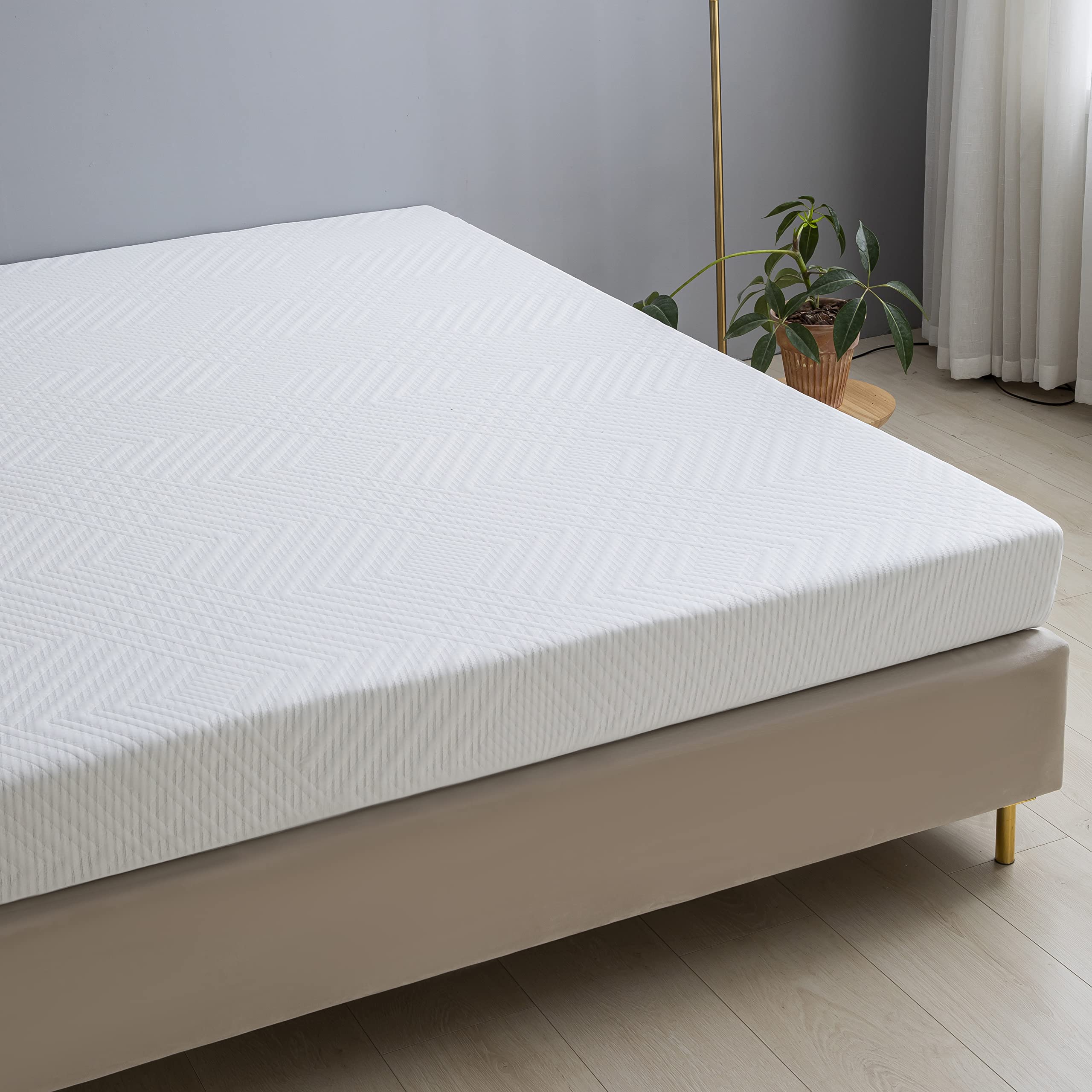 Koorlian® 6 Inch Memory Foam Mattress - CertiPUR-US Certified, Graphene Technology & Green Tea Cooling Gel, Medium Firm Support, Made in USA (Full Size) | Perfect for Back Pain Relief, Cooling Sleep & Guest Bedrooms