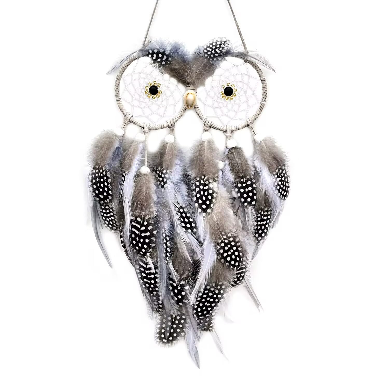Handmade Owl Dream Catcher - Boys Bedroom Decor, Kids Room Hanging Ornament, Unique Owl-Themed Gift for Home & Nursery Decoration | Perfect for Birthday Presents, Baby Showers & Wall Accents