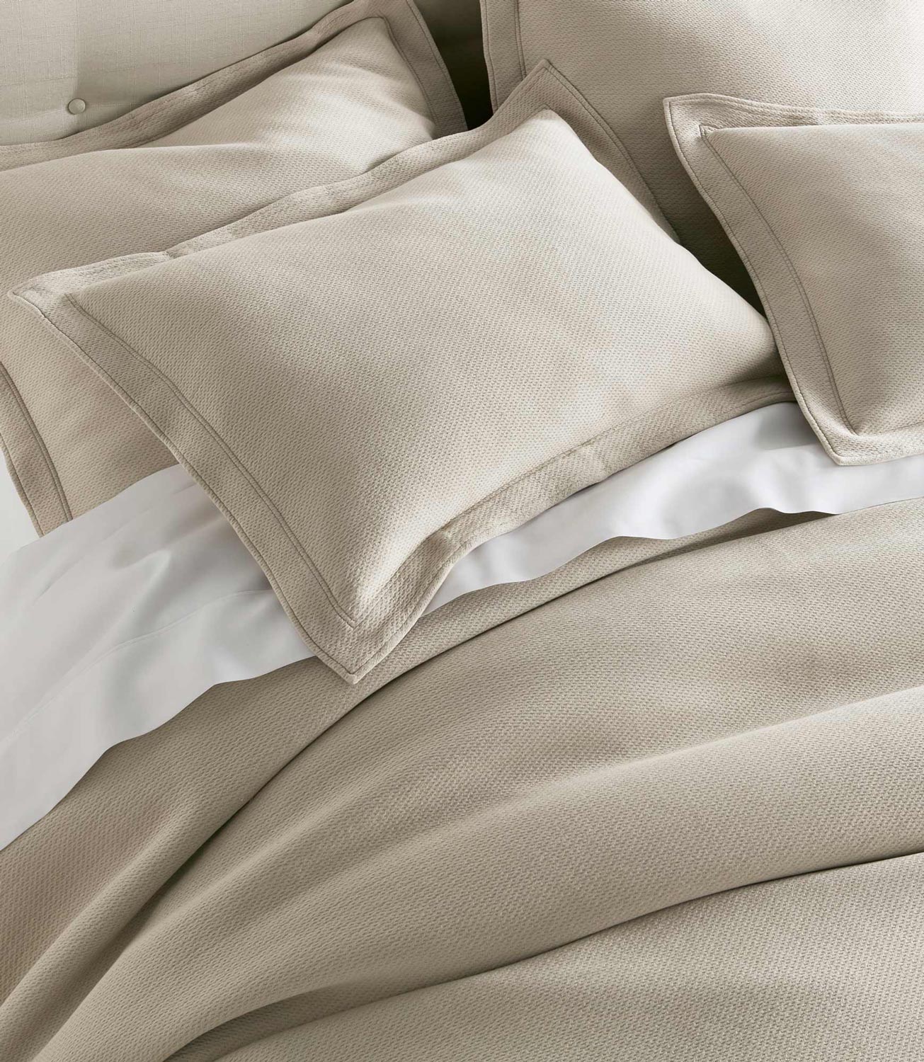 Luxury Angie Matelassé Sham - Premium Embroidered Quilted Pillow Cover for Bedroom Decor - Perfect for Master Bedroom, Guest Room & Home Styling