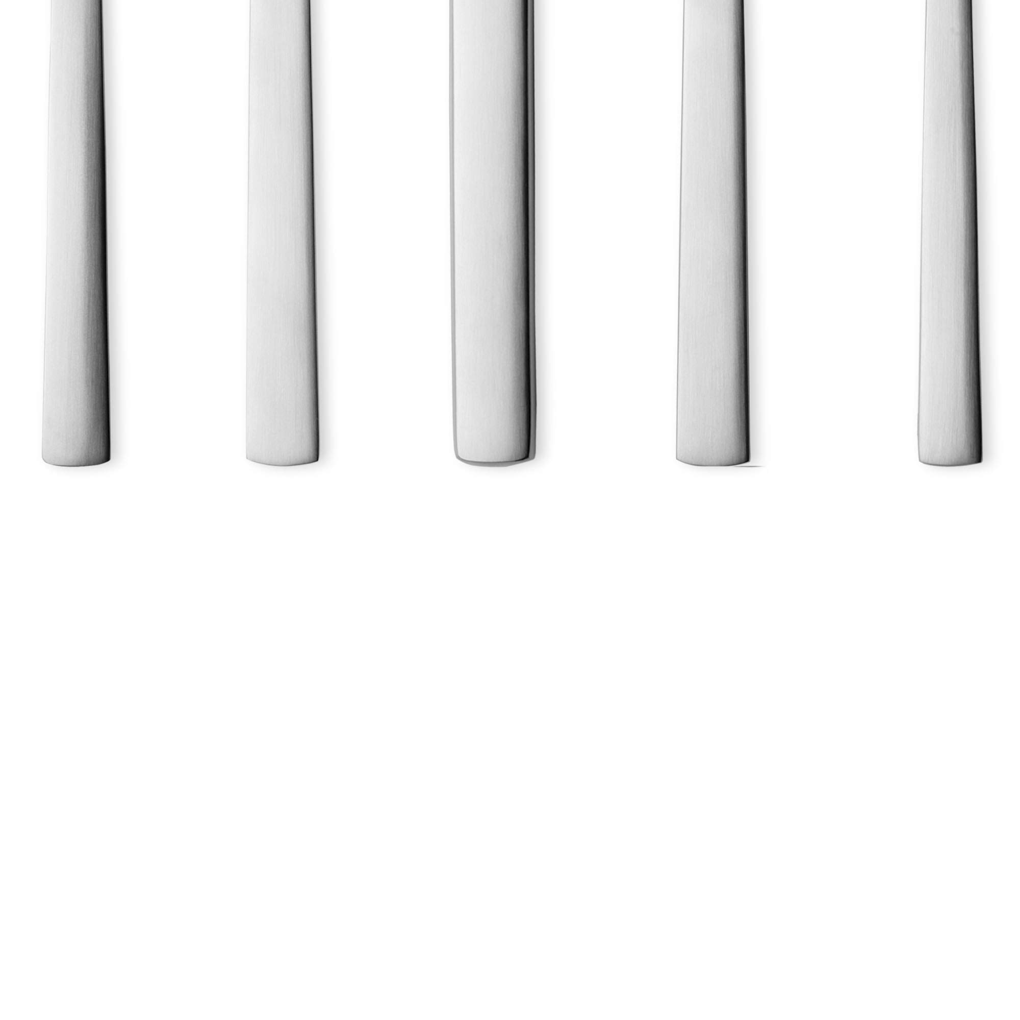 Georg Jensen New York 5-Piece Stainless Steel Flatware Set - 18/8 Premium Cutlery for Dining - Perfect for Everyday Use & Elegant Dinner Parties