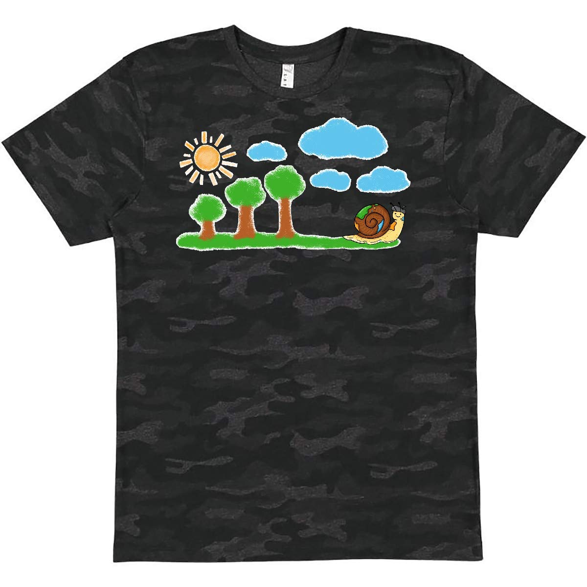 Inktastic Painting Snail Graphic T-Shirt for Men & Women - Cute Artistic Casual Tee for Animal Lovers, Artists & Unique Fashion
