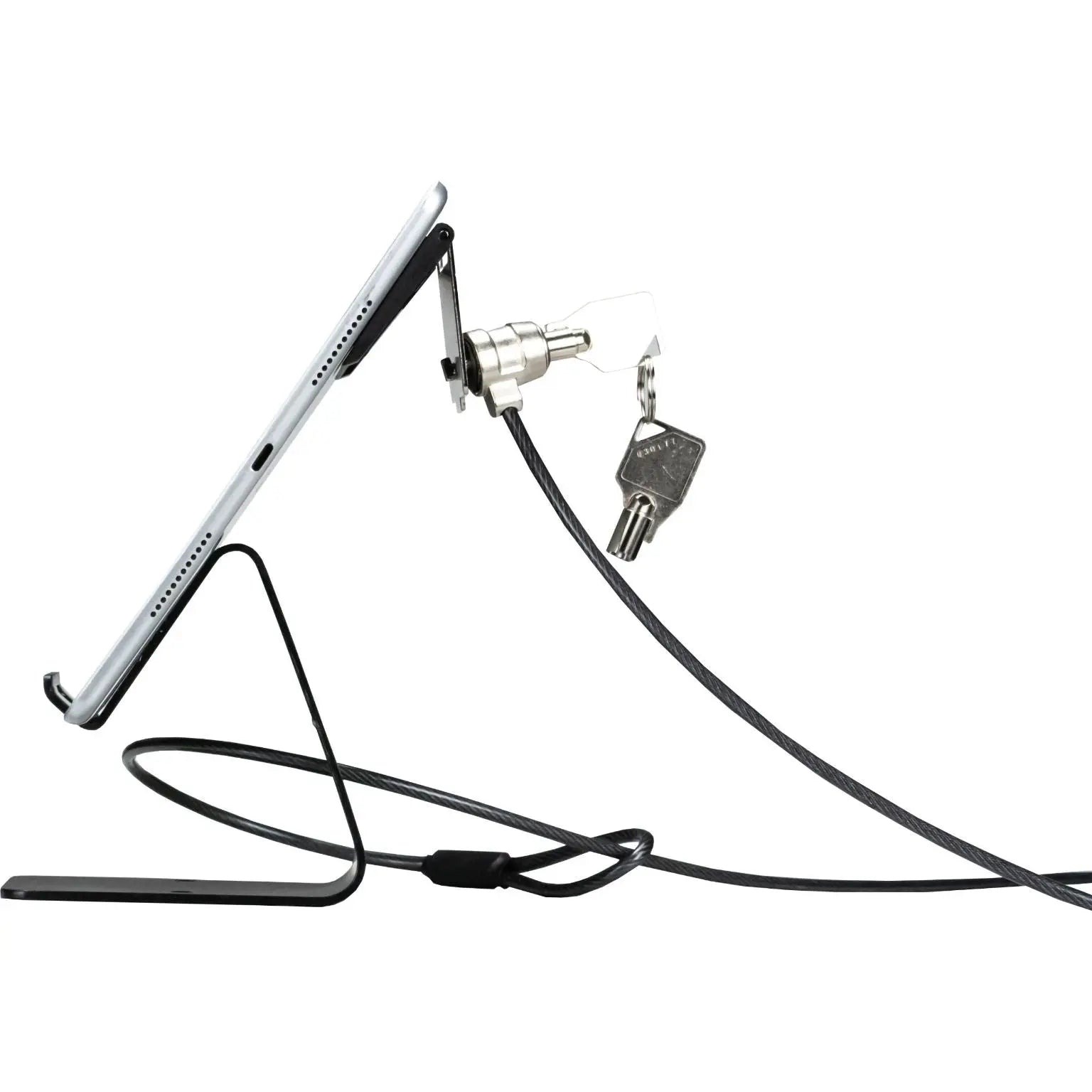Secure Tablet Kiosk Stand with Anti-Theft Locking Cable - Durable Public Display Solution for Retail Stores, Libraries & Museums