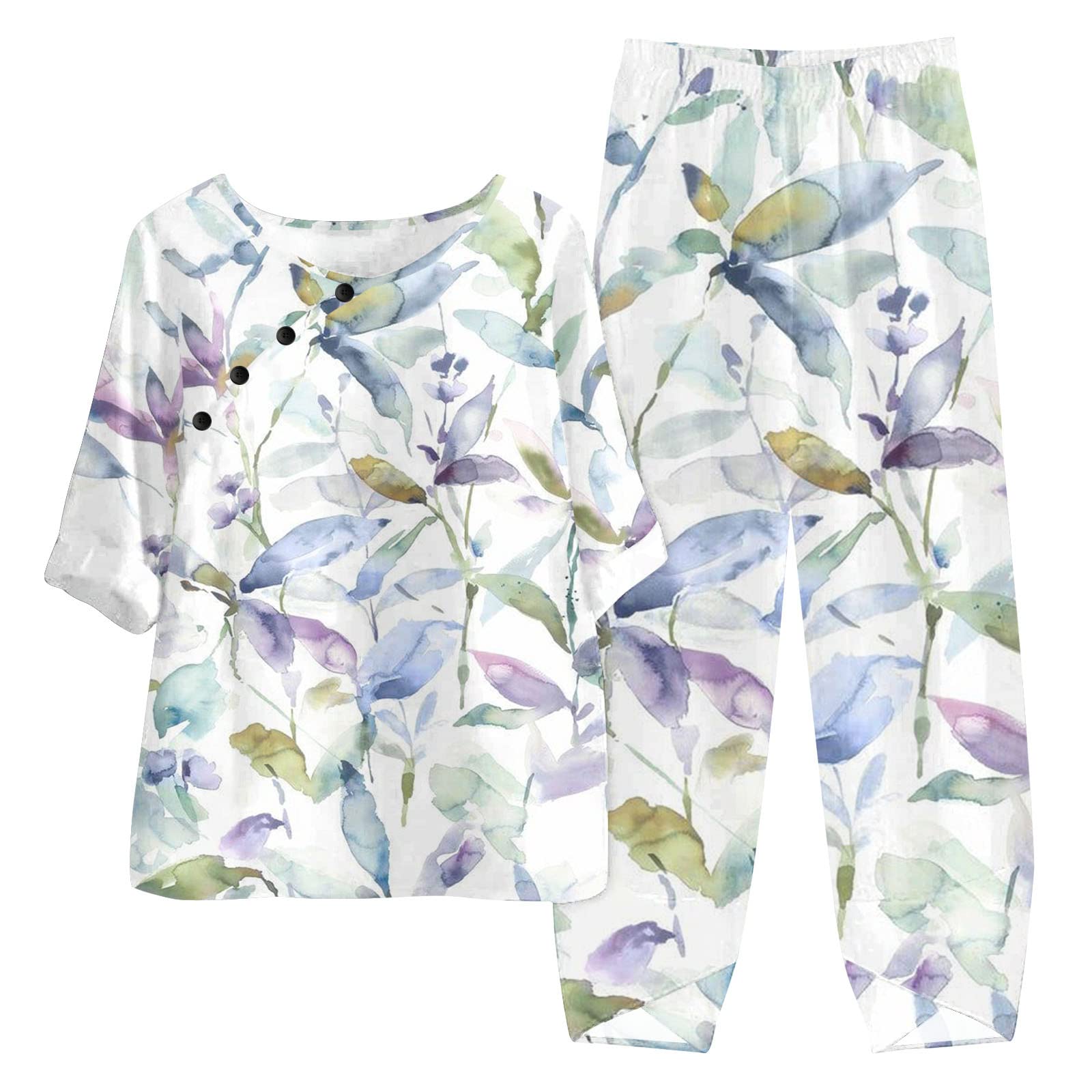 Oelaio Women's 2 Piece Outfit Set - Sexy Beach Vacation Clothing, Summer Tops & Shorts Matching Set 2024 | Perfect for Pool Party, Tropical Getaway & Casual Wear