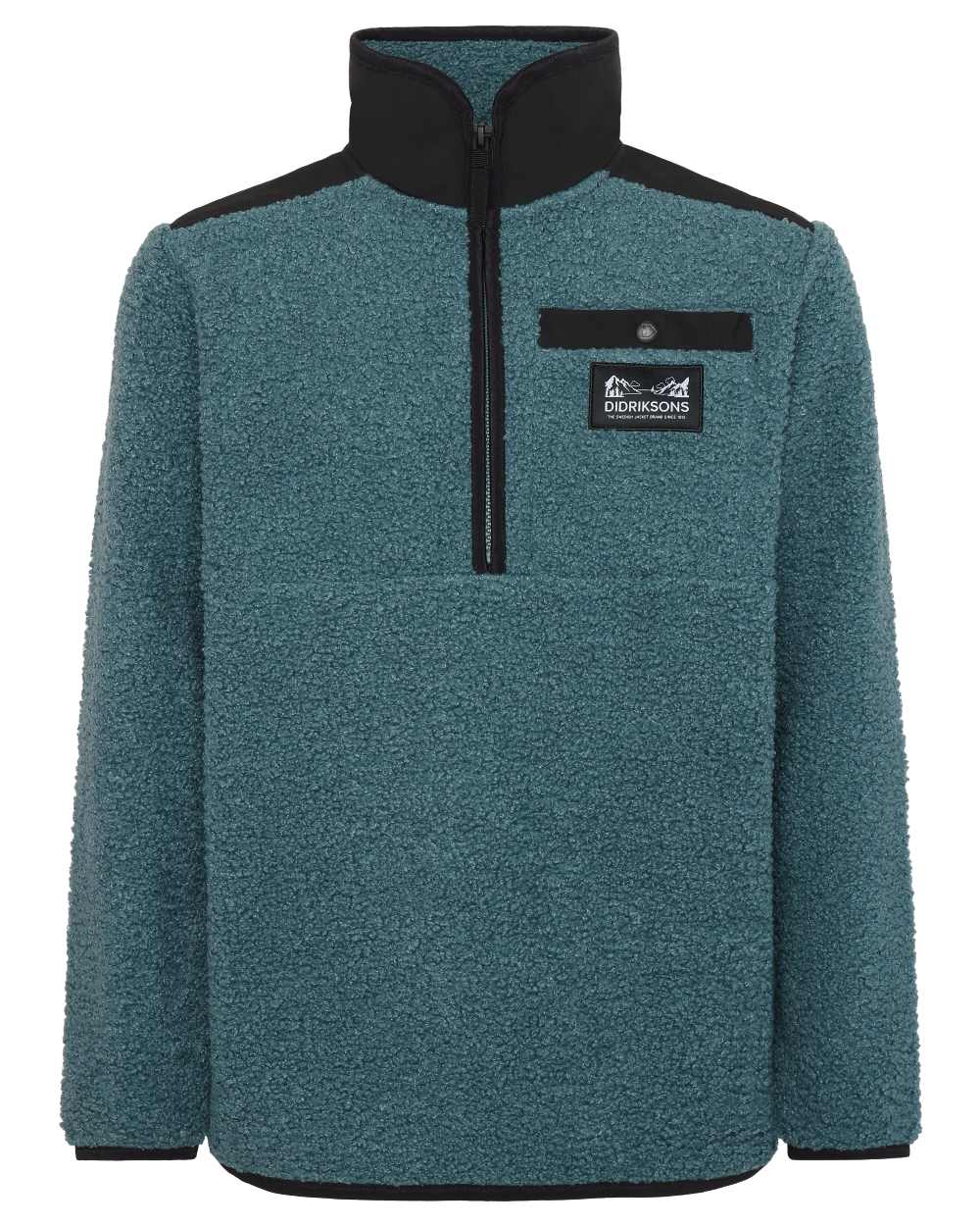 Didriksons Kids Exa Half Zip Sweater - Warm Fleece Pullover for Boys & Girls - Perfect for School, Outdoor Play & Winter Activities