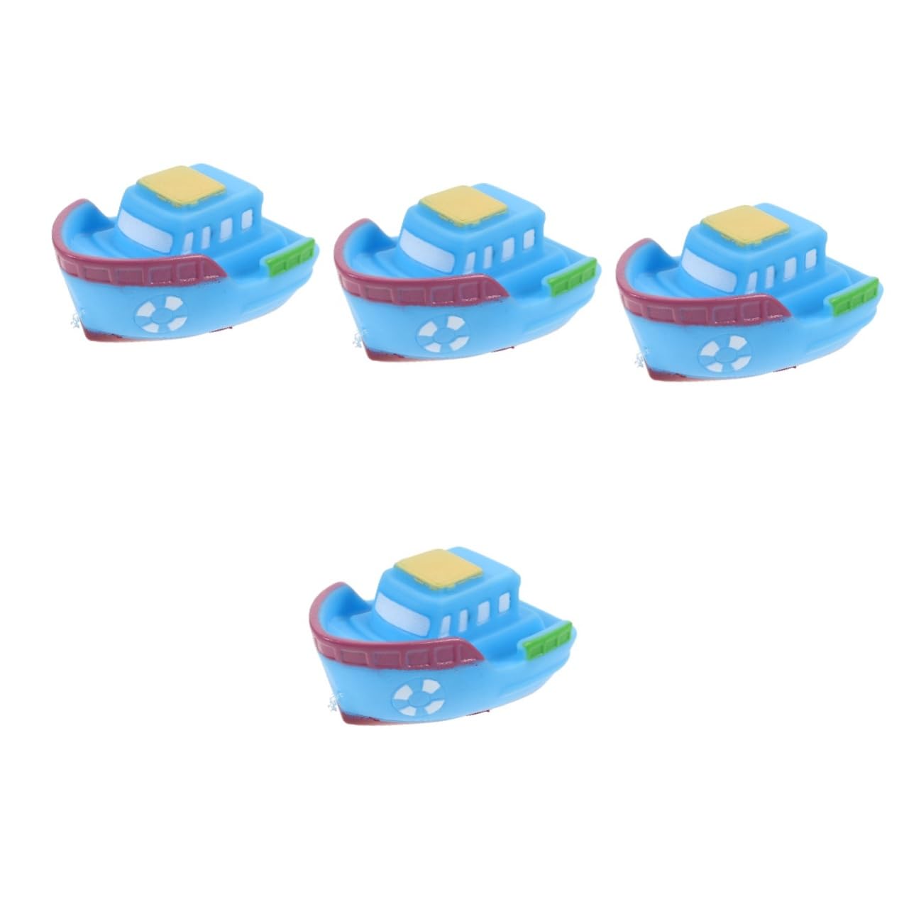 TOYANDONA 4-Piece Early Education Bath Toys Set - Safe Vinyl Floating Animal Toys for Toddlers & Kids - Perfect for Bathtub, Pool, and Sensory Playtime Fun