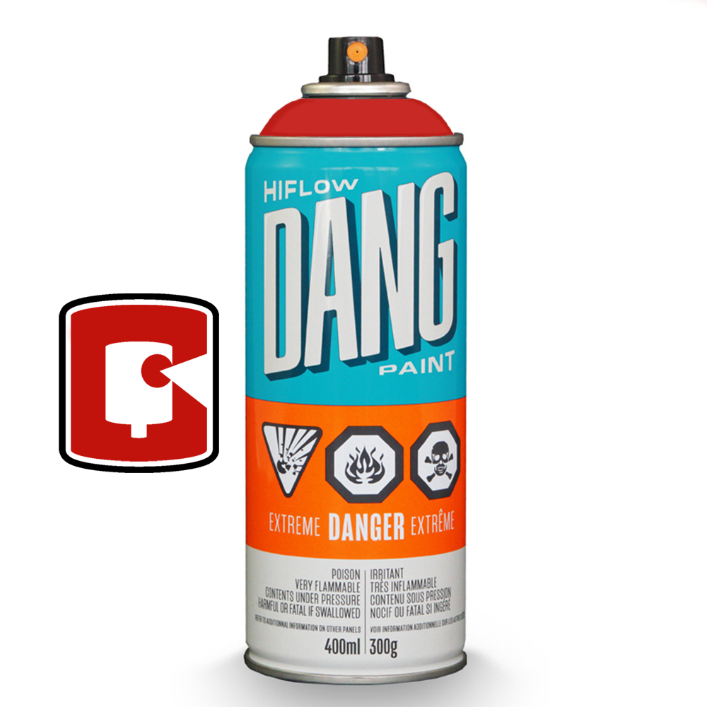 Blood Red 400ML DANG High Flow Spray Paint - Fast Drying, Vibrant Color for Automotive, DIY Crafts & Graffiti Art Projects
