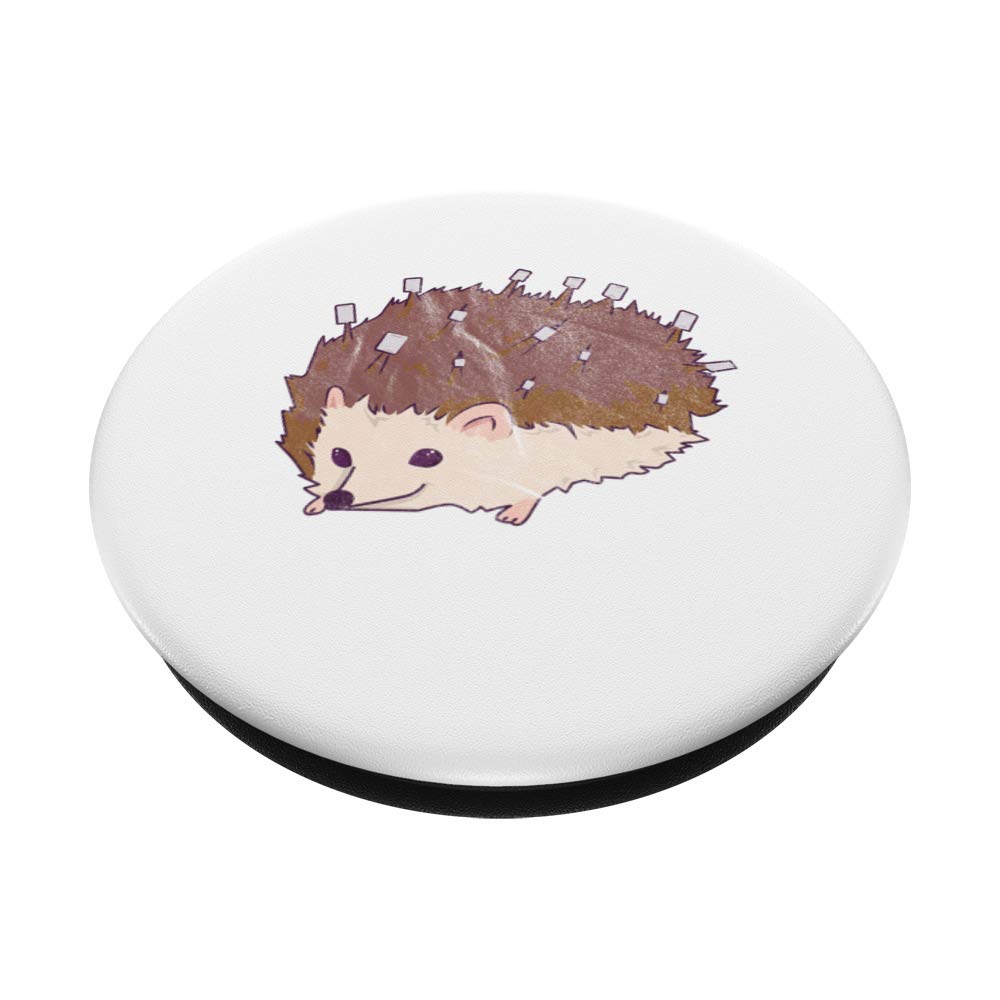 Adorable Hedgehog Marshmallows PopSockets - Phone Grip & Stand for iPhone, Samsung & Tablets | Perfect for Work, Travel & Everyday Use