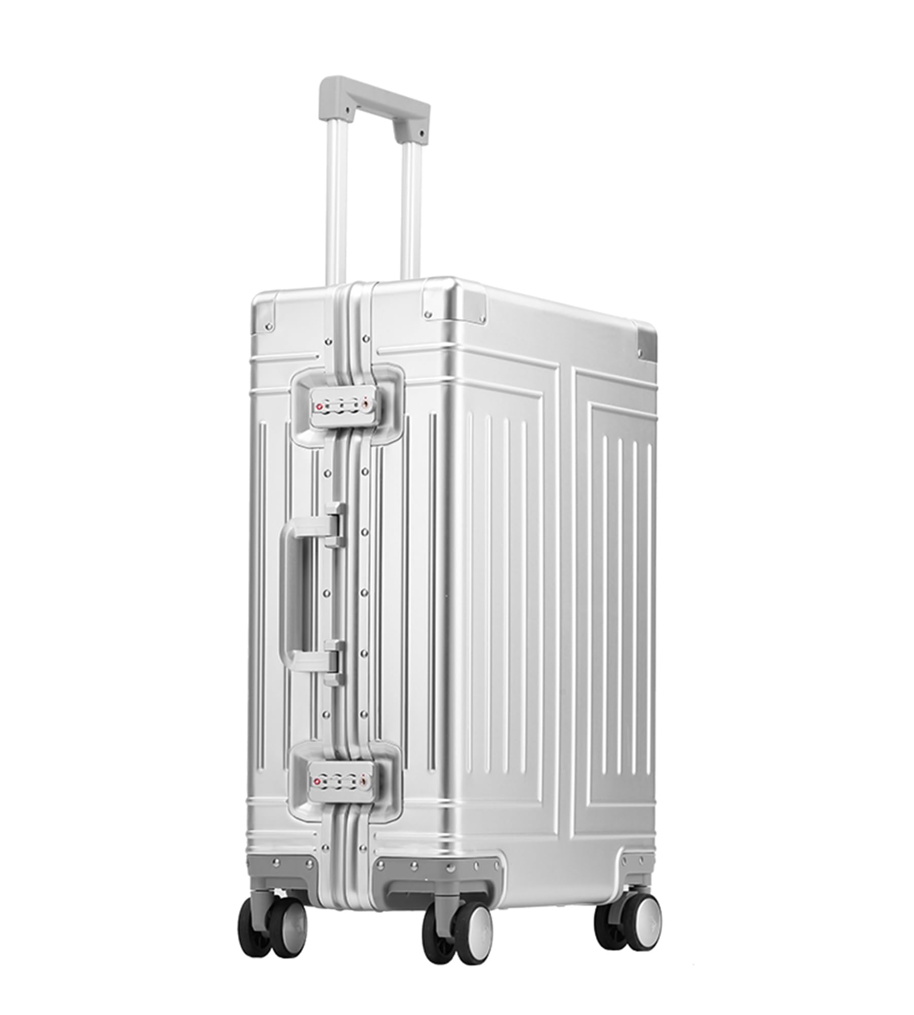 Feilario 20 Inch Aluminum Luggage Hard Shell Carry On Suitcase - Zipperless Design, 360° Spinner Wheels, 4 Anti-Crash Corners - Perfect for Business Travel & Weekend Getaways