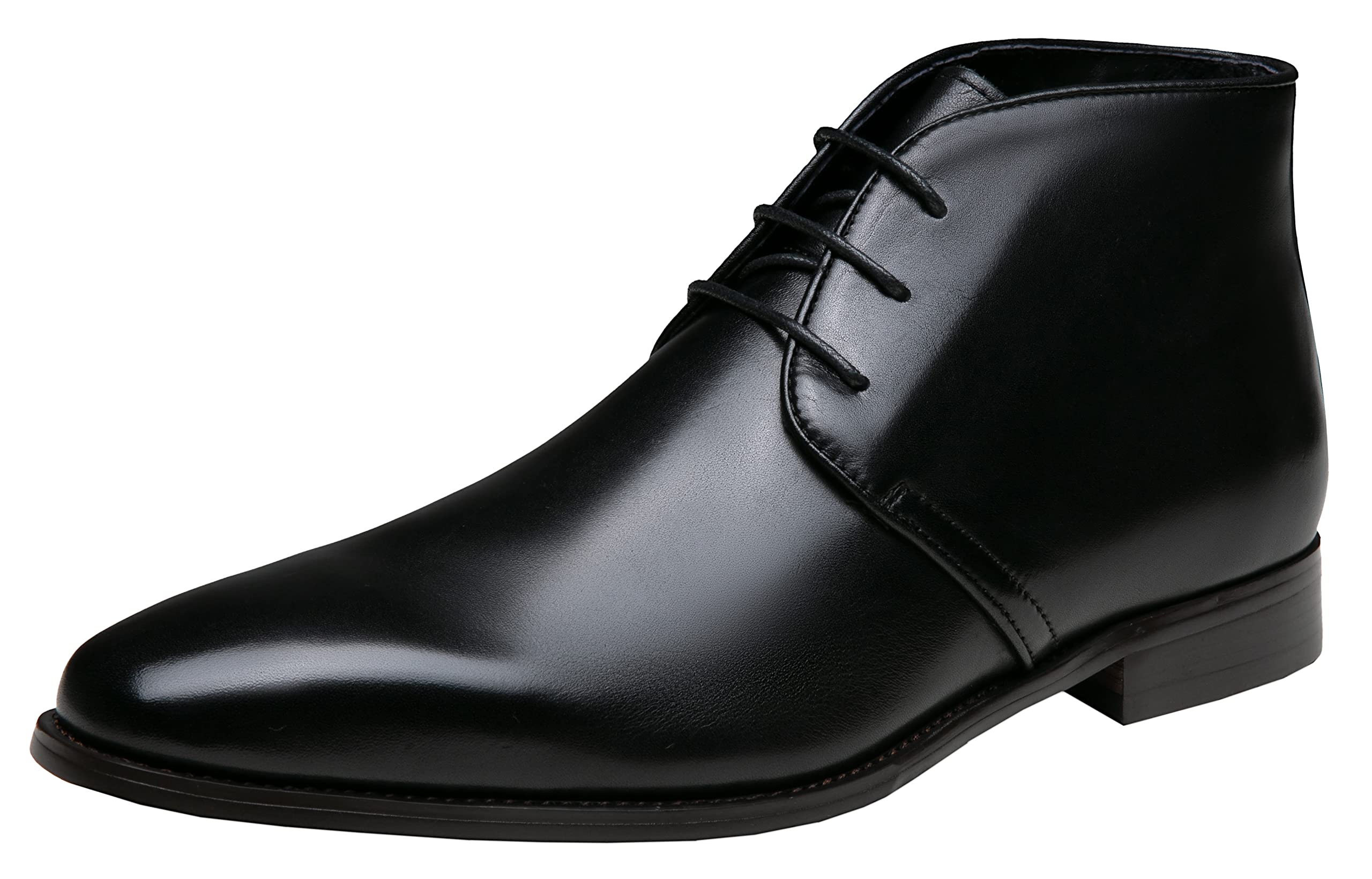 Jousen Men's Classic Leather Dress Boots - Retro Polish Ankle Chukka Boots for Formal & Casual Wear | Office, Date Night, Outdoor Events