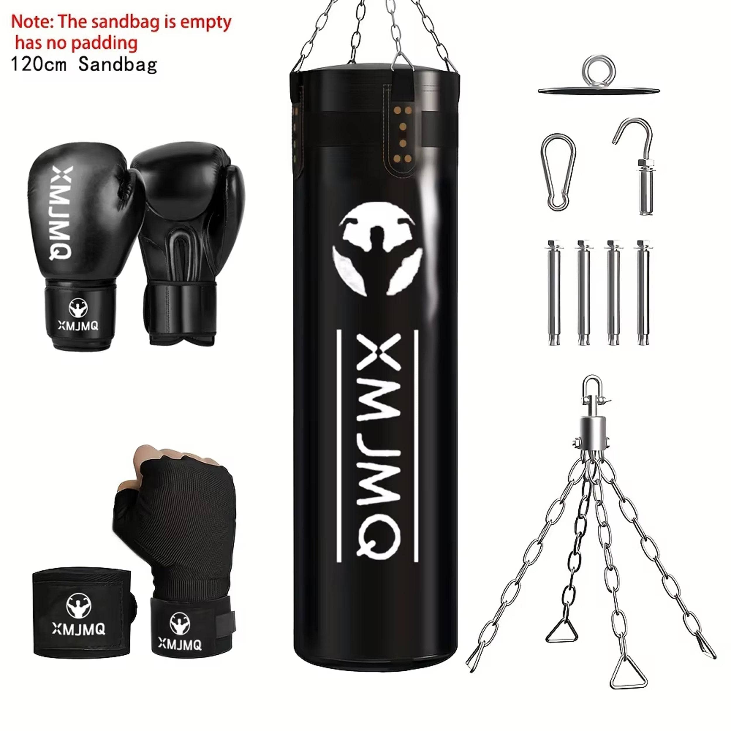 Premium Muay Thai Punching Bag Set for Training - Heavy Duty Boxing Bag for Kickboxing, MMA & Fitness Workouts - Perfect for Home Gym, Martial Arts & Cardio Training