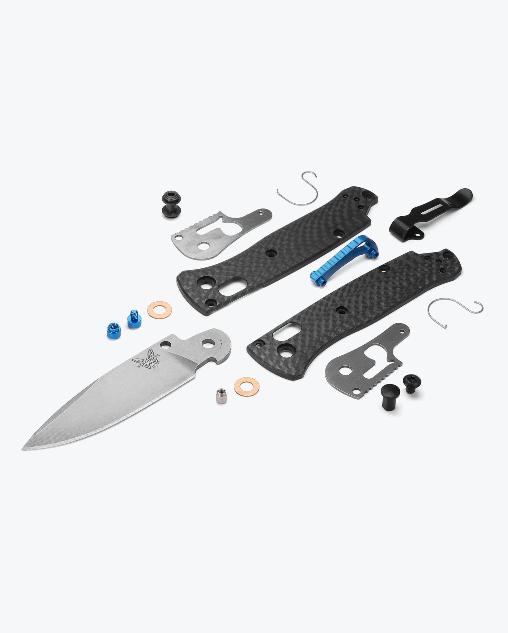 Benchmade Mini Bugout® Folding Knife - Carbon Fiber Handle, Lightweight & Durable EDC Pocket Knife for Camping, Hiking & Everyday Carry