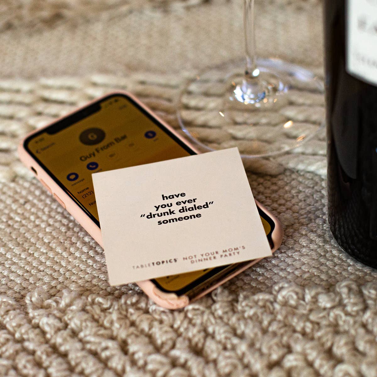TableTopics Conversation Starters - Fun & Engaging Party Game for Adults (Not Your Mom's Dinner Party) - Perfect for Social Gatherings, Date Nights & Icebreaker Activities