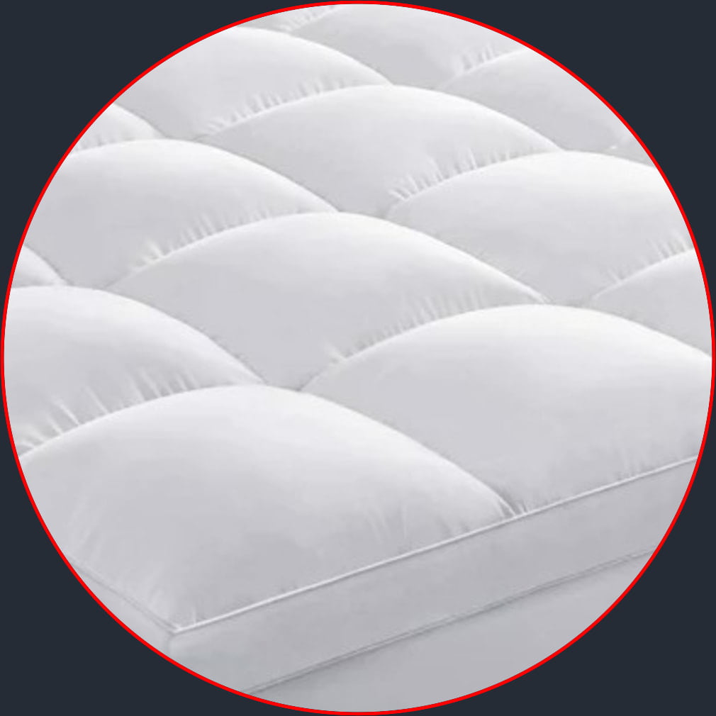 Allswell WMT ASWTP KG Ultra Plush Pillow Top Mattress Topper - King Size, Cooling White Cover for Pressure Relief & Back Pain - Perfect for Side Sleepers & Hot Sleepers