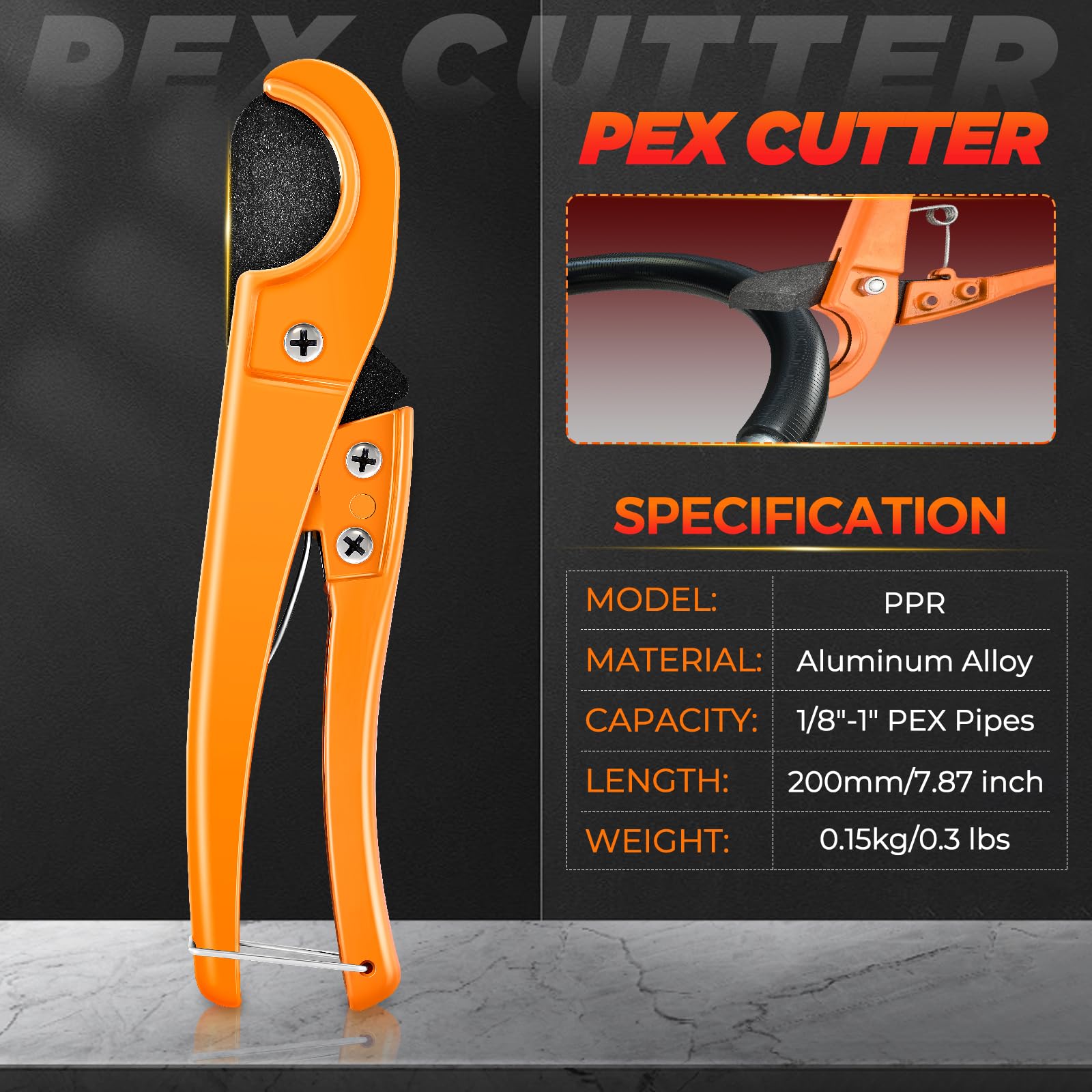 Saker PEX Tube Expansion Tool Kit - PEX-A Expansion Tool with 1/2
