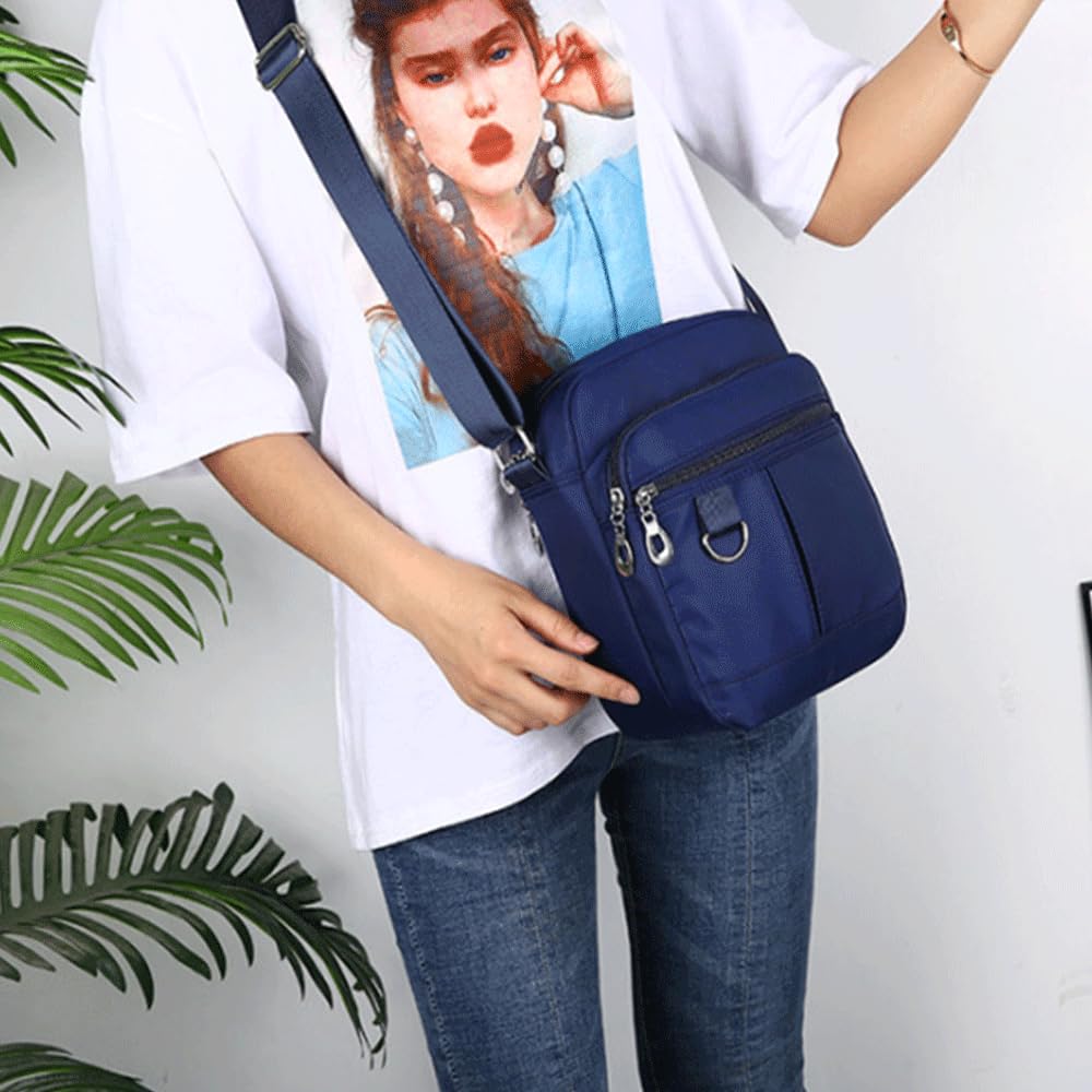 Lightweight Mini Crossbody Bag for Men & Women - Small Messenger Shoulder Bag with Multiple Pockets, Soft Travel Satchel Purse - Perfect for Daily Commute, Shopping & Weekend Trips