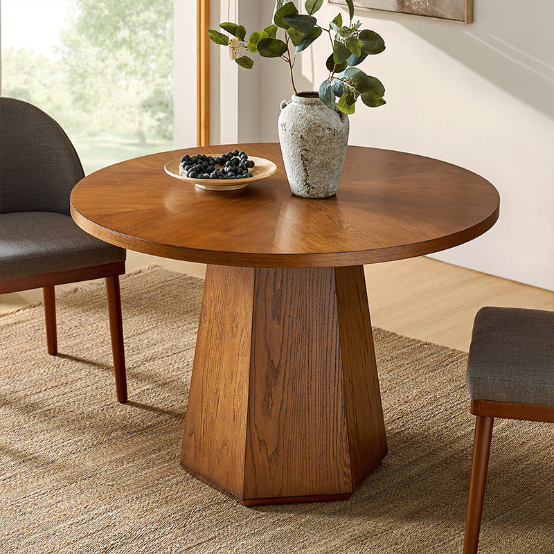 Eugenia Round Dining Table - Mid Century Modern Style - Perfect for Kitchen, Dining Room & Small Spaces