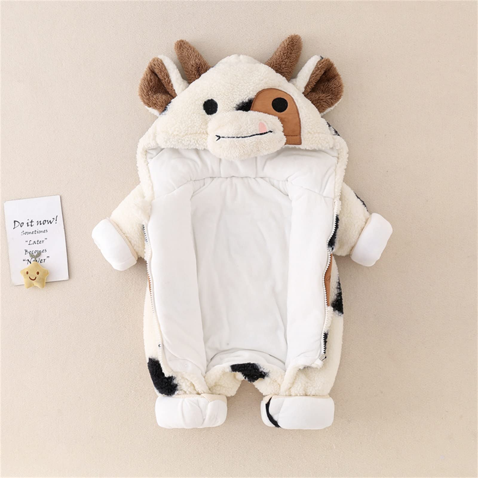 Unisex Baby Fleece Thickened Romper - Warm Winter Jumpsuit for Boys & Girls | Perfect for Outdoor Play, Stroller Walks & Cozy Home Wear