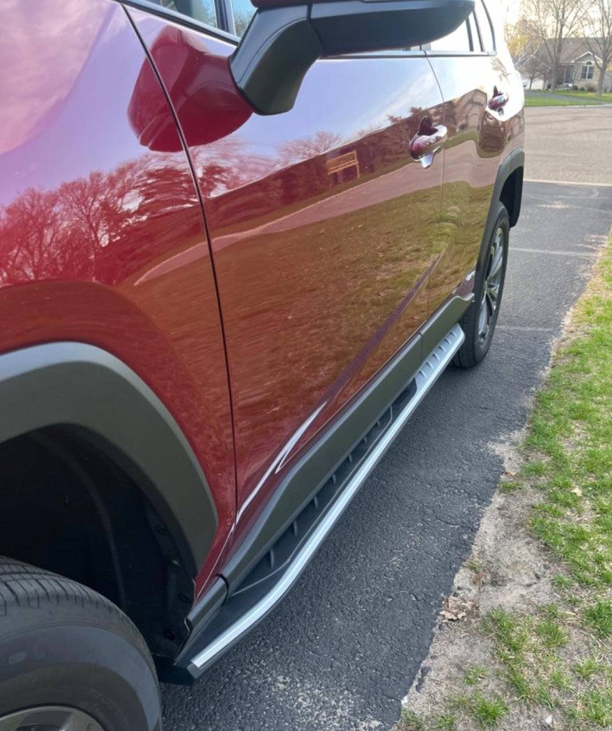 2019-2024 Toyota RAV4 Running Boards Nerf Bars - Side Step Rails for Easy Entry & Exit - Perfect for Off-Roading & Daily Commutes