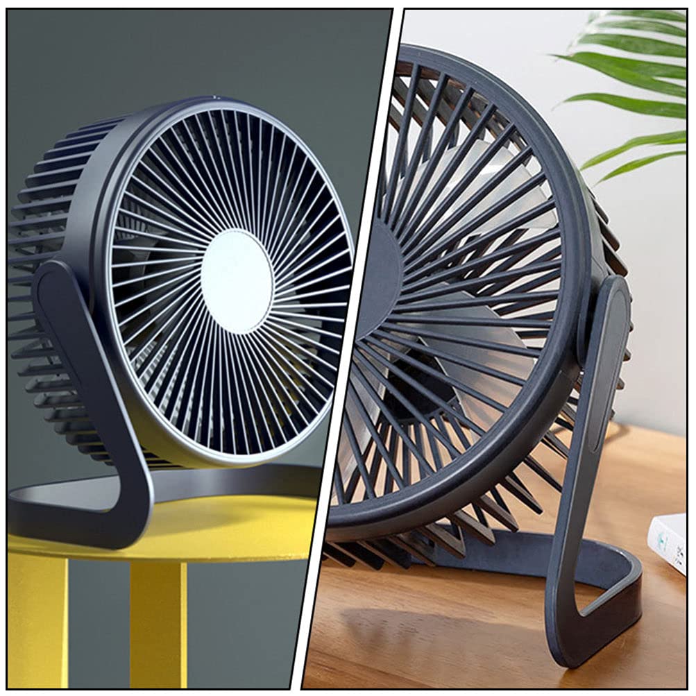 BESPORTBLE Mini USB Desk Fan - Portable, Quiet, Small Electric Fan for Office, Home & Travel - Black | Perfect for Work, Study & Outdoor Activities