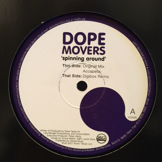 Dope Movers Spinning Around 12 2Q Records - Slip 'n' Slide 2Q008V Vinyl Record Player for DJs & Music Lovers - Perfect for Parties, Clubs & Home Entertainment