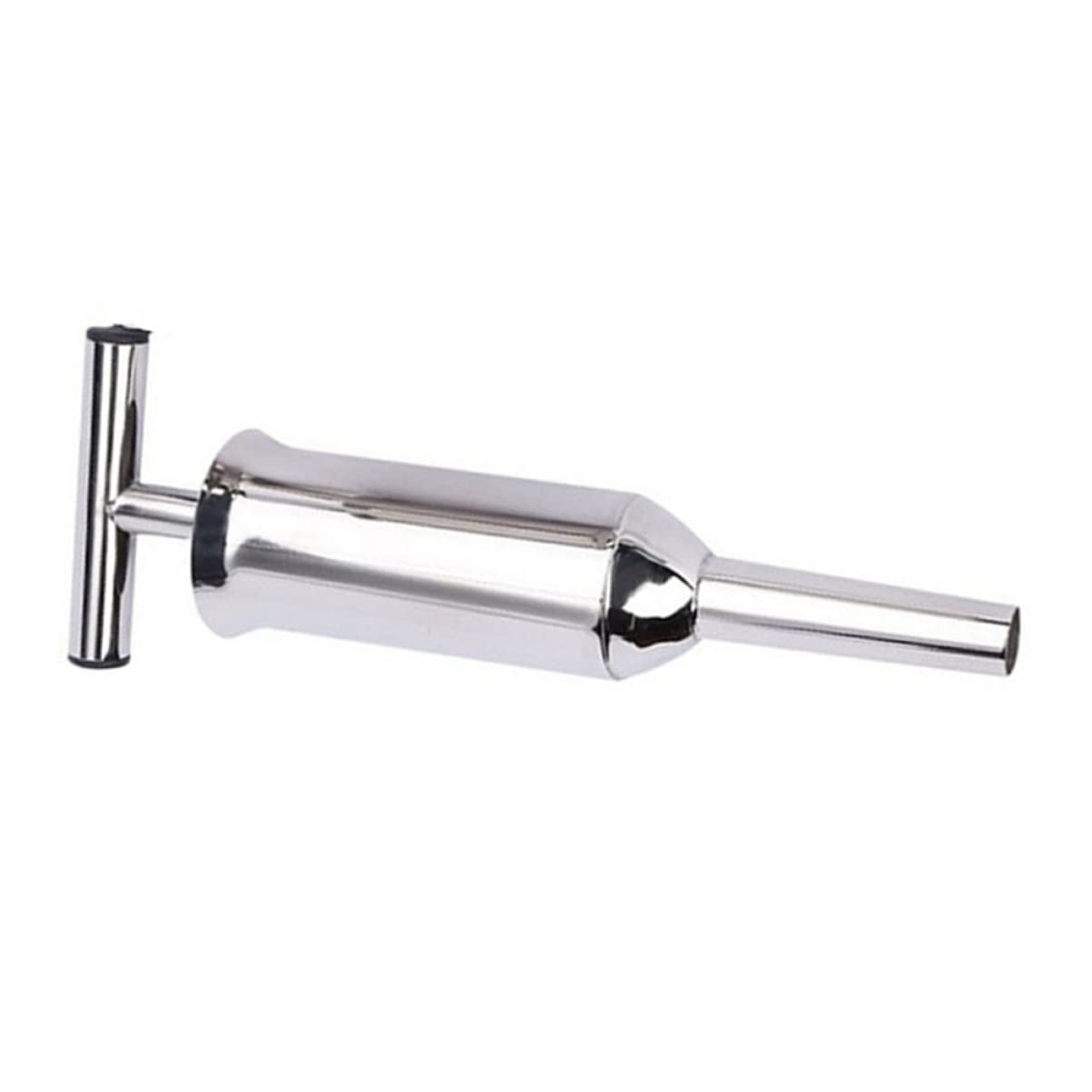 BESTonZON Stainless Steel Sausage Stuffer Funnel - Manual Handheld Meat Filler Tube for Salami & Sausage Making - Perfect for Home Kitchen, BBQ, and Food Processing