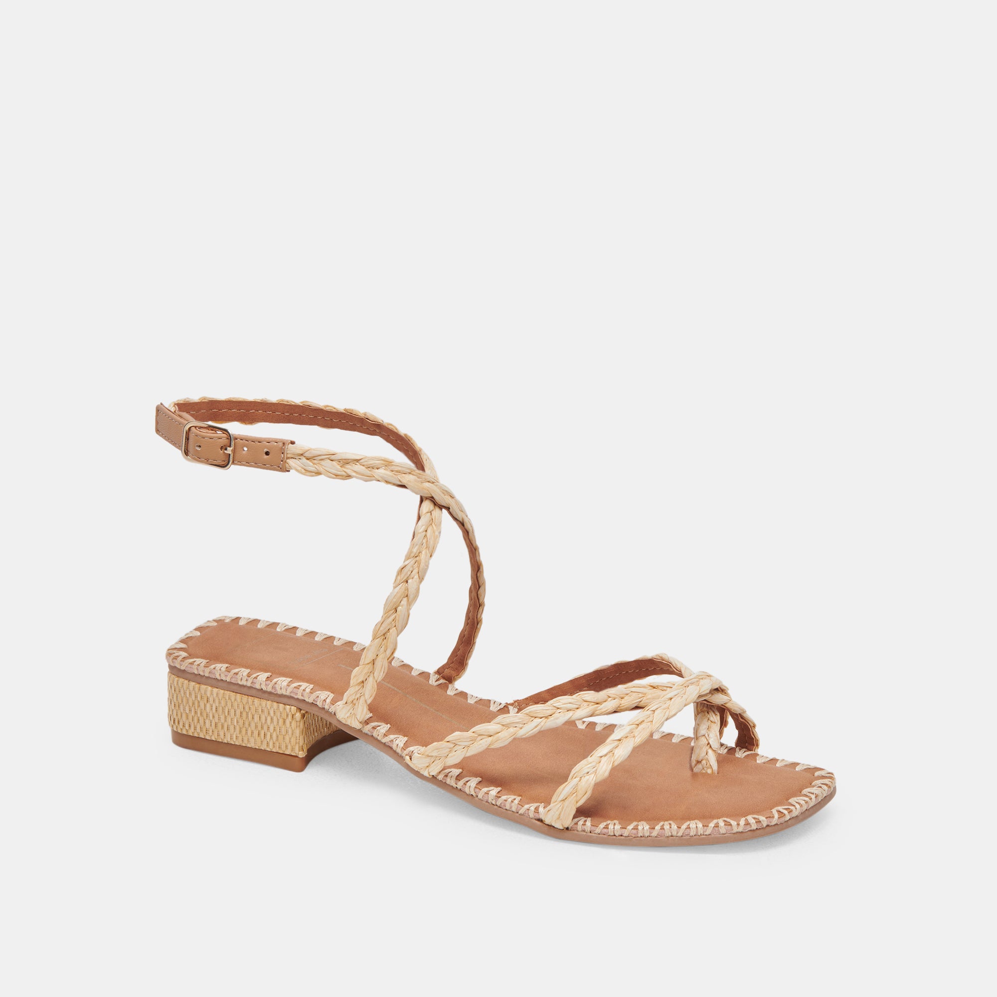 BRINN Women's Lightweight Natural Raffia Sandals - Comfortable Summer Beach Walking Shoes for Outdoor Vacation & Casual Wear