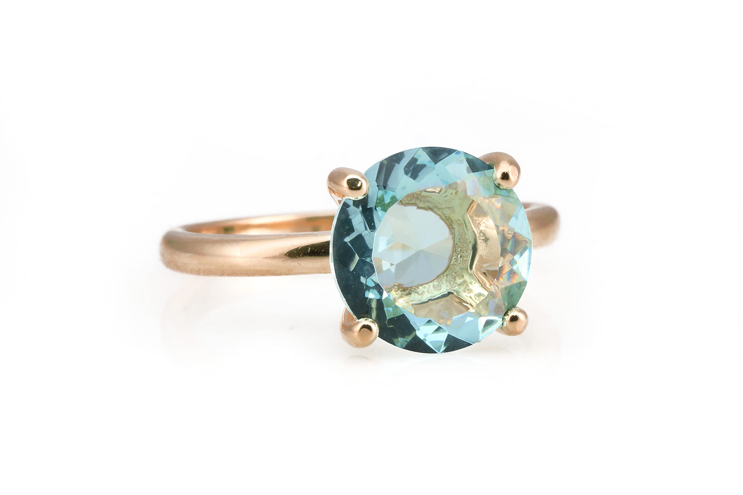 925 Sterling Silver Topaz Rings for Women - Handcrafted Artisan Jewelry with Gift Box - Perfect for Birthdays, Anniversaries & Special Occasions