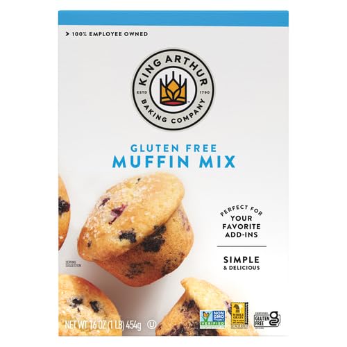 King Arthur Gluten Free Muffin Mix, 16 oz - All-Purpose Baking Mix for Delicious Homemade Muffins, Perfect for Breakfast, Snacks & Special Diets