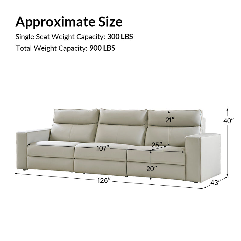 EliteNest Smart Modular Sofa with Power Recliners - Easy Assembly, Customizable Living Room Furniture for Modern Home & Entertainment Spaces