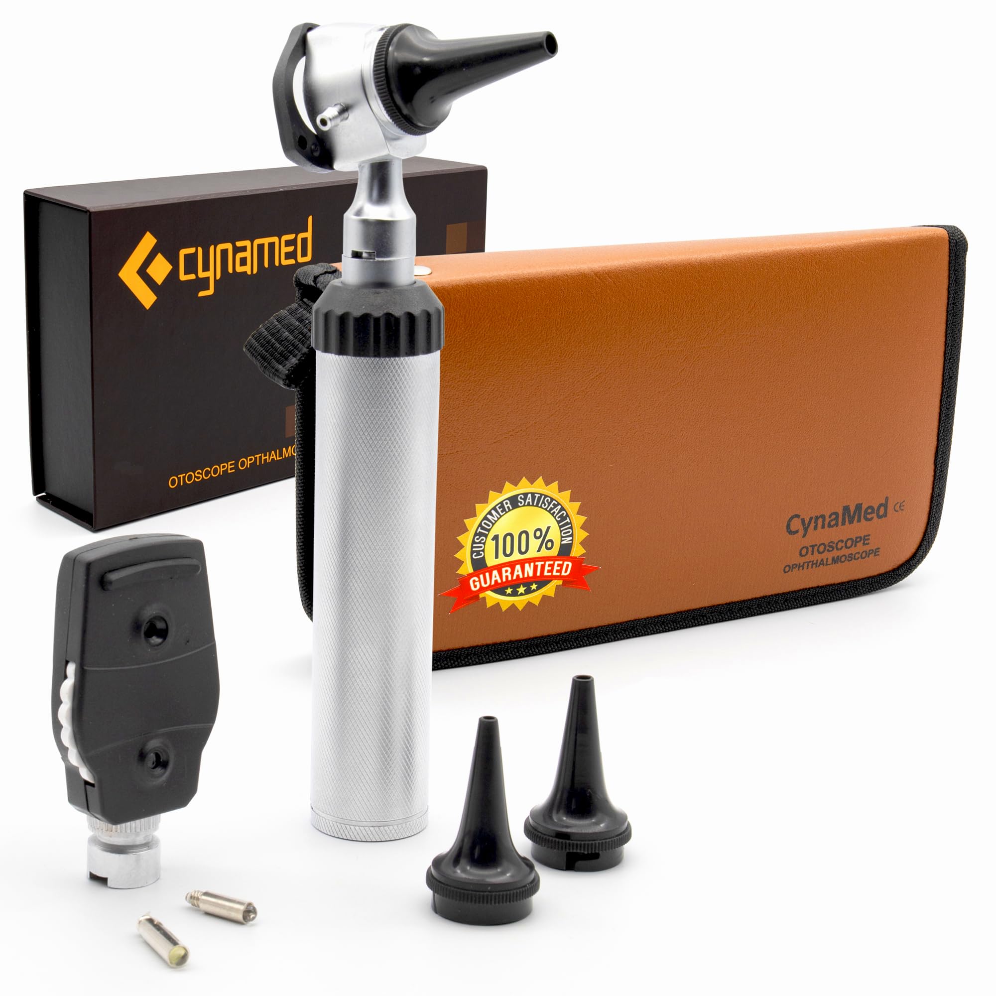 Cynamed Professional Otoscope Set - Multi-Function Ear, Nose & Eye Exam Kit for Doctors, Nurses & Home Use | Perfect for Earwax Removal, ENT Exams & Pediatric Checkups