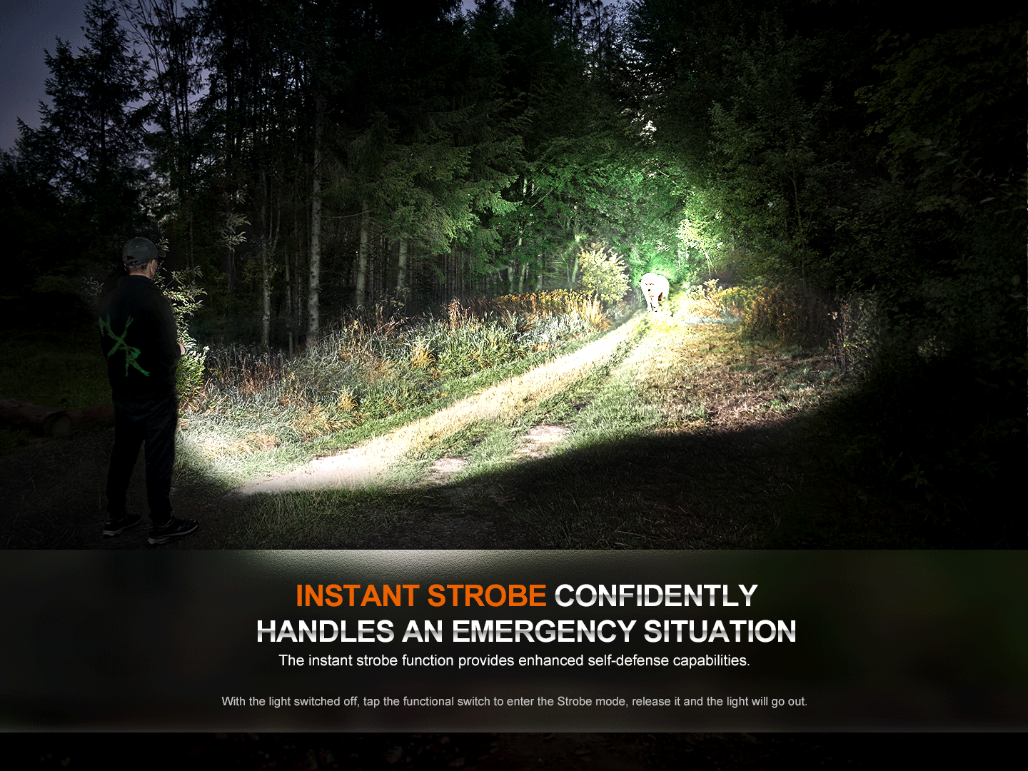 Fenix HT18R Rechargeable Hunting Flashlight Kit with Picatinny Mount & Remote Pressure Switch - Perfect for Night Hunting, Tactical Gear, and Outdoor Adventures