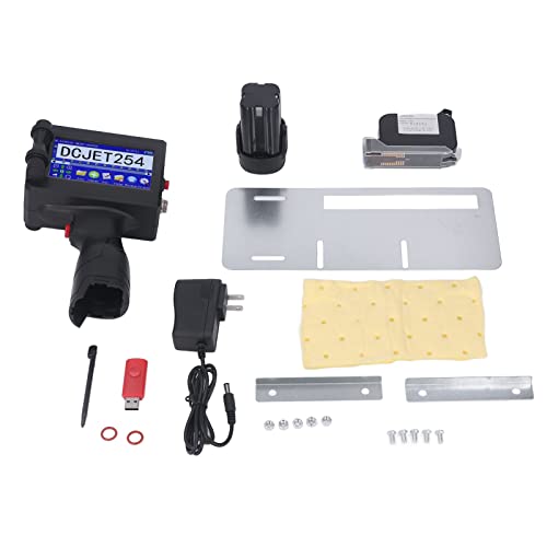 Marhynchus Portable Inkjet Printer - Handheld Mobile Printer with LED Touch Screen, 4-Core CPU, US Plug (100-240V) | Perfect for Labeling, Packaging & Barcode Printing at Home or Office