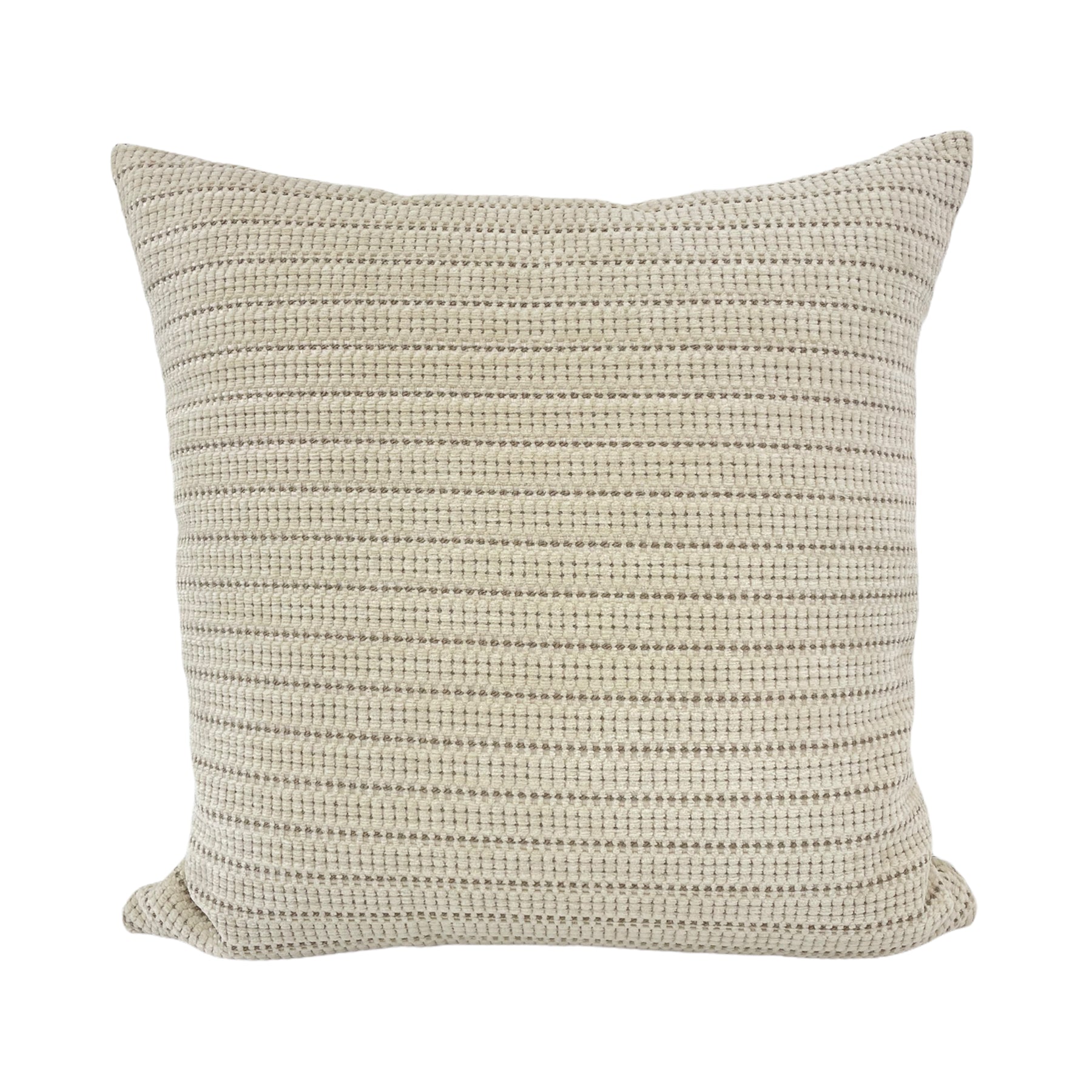 Tycoon Ivory Throw Pillow 20x20 Inches - Soft Decorative Cushion for Sofa, Bed & Living Room - Luxury Home Decor Accent