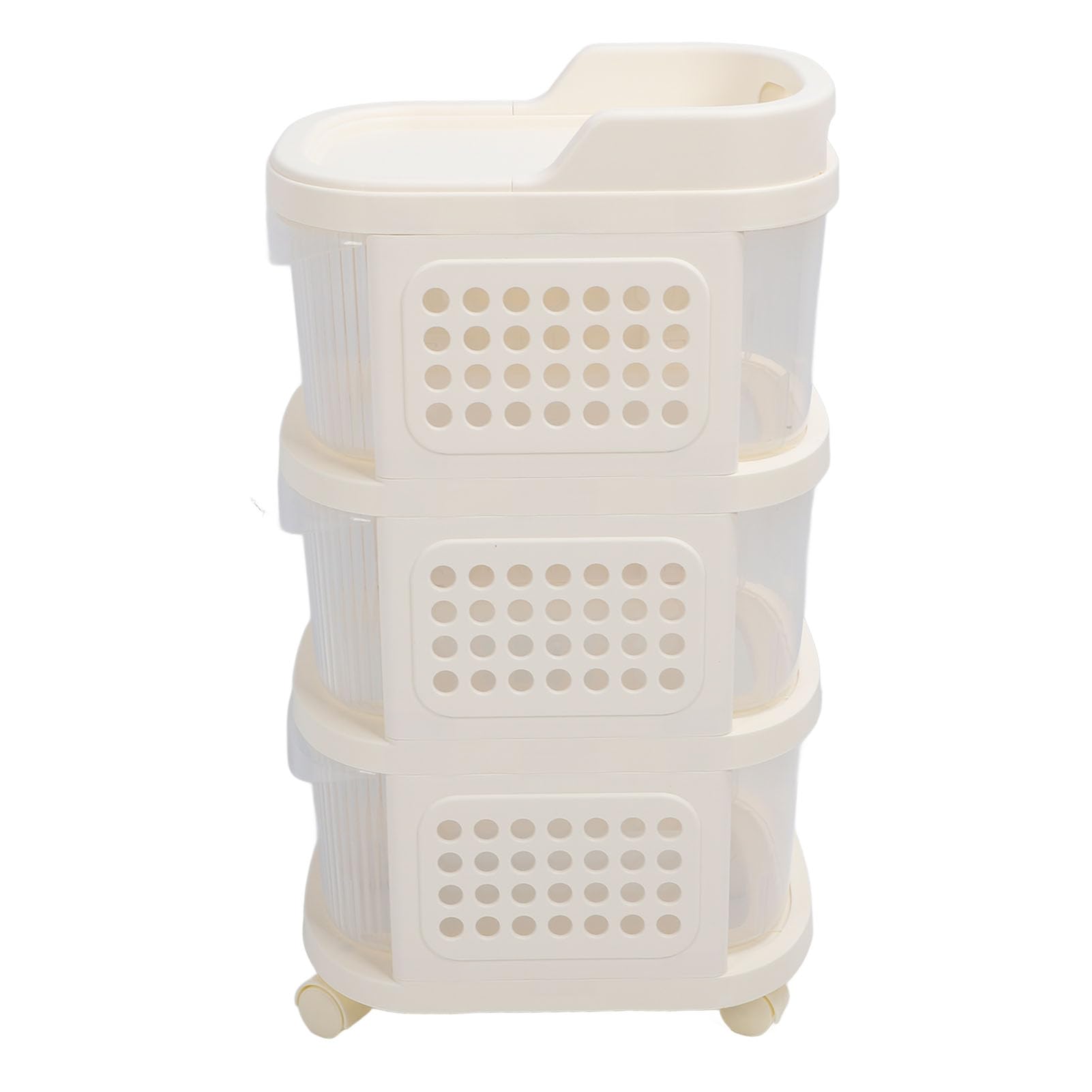 3-Tier Baby Changing Table Cart with Wheels - Portable Diaper Caddy Organizer & Nursery Storage Solution for Newborn Essentials | Perfect for Nursery Organization, Diaper Changes & Baby Care Stations