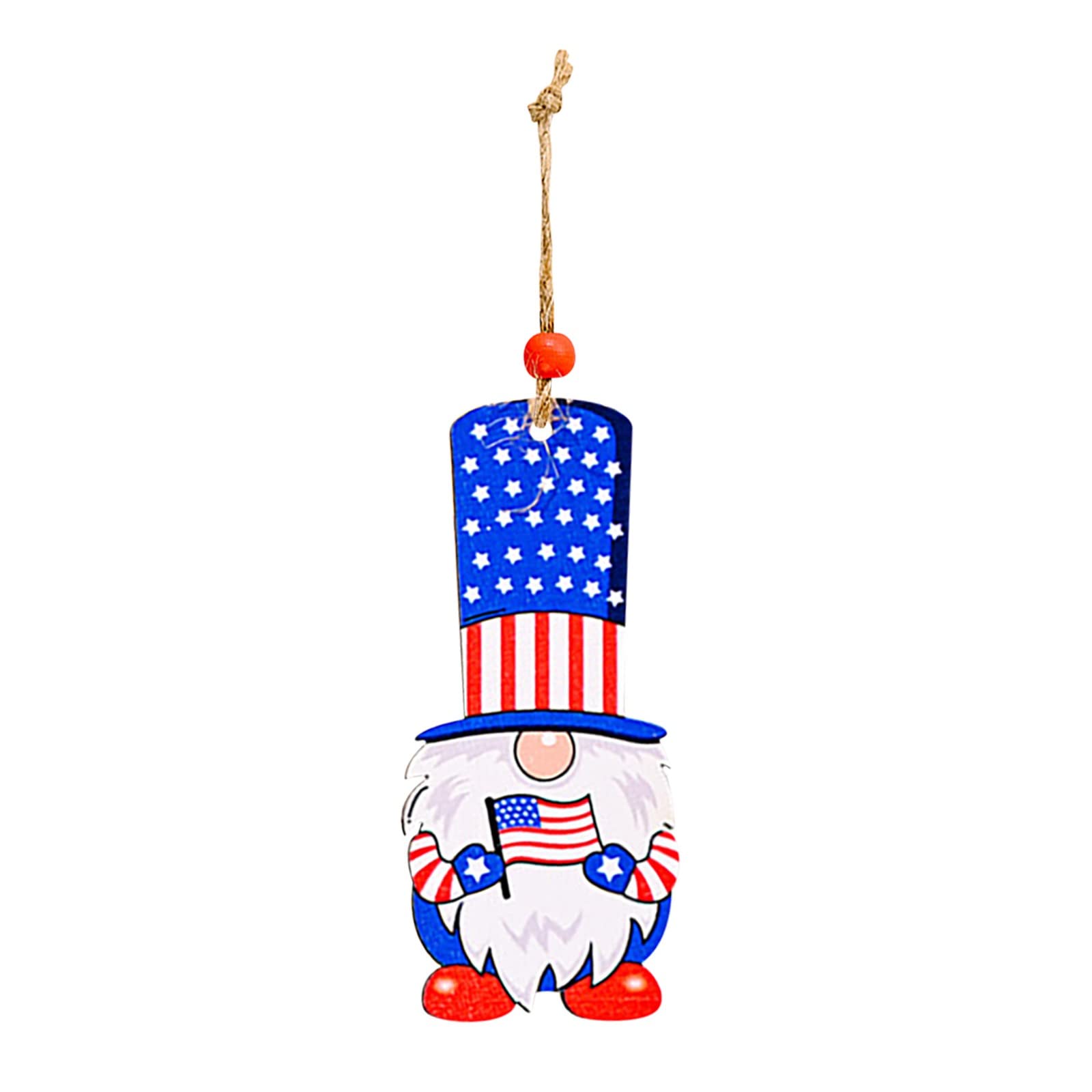 3 Grid Wooden Box Pendant - Patriotic Home Decor for Independence Day, Christmas & Easter | Perfect for Holiday Parties, Gift Boxes & Festive Table Centerpieces