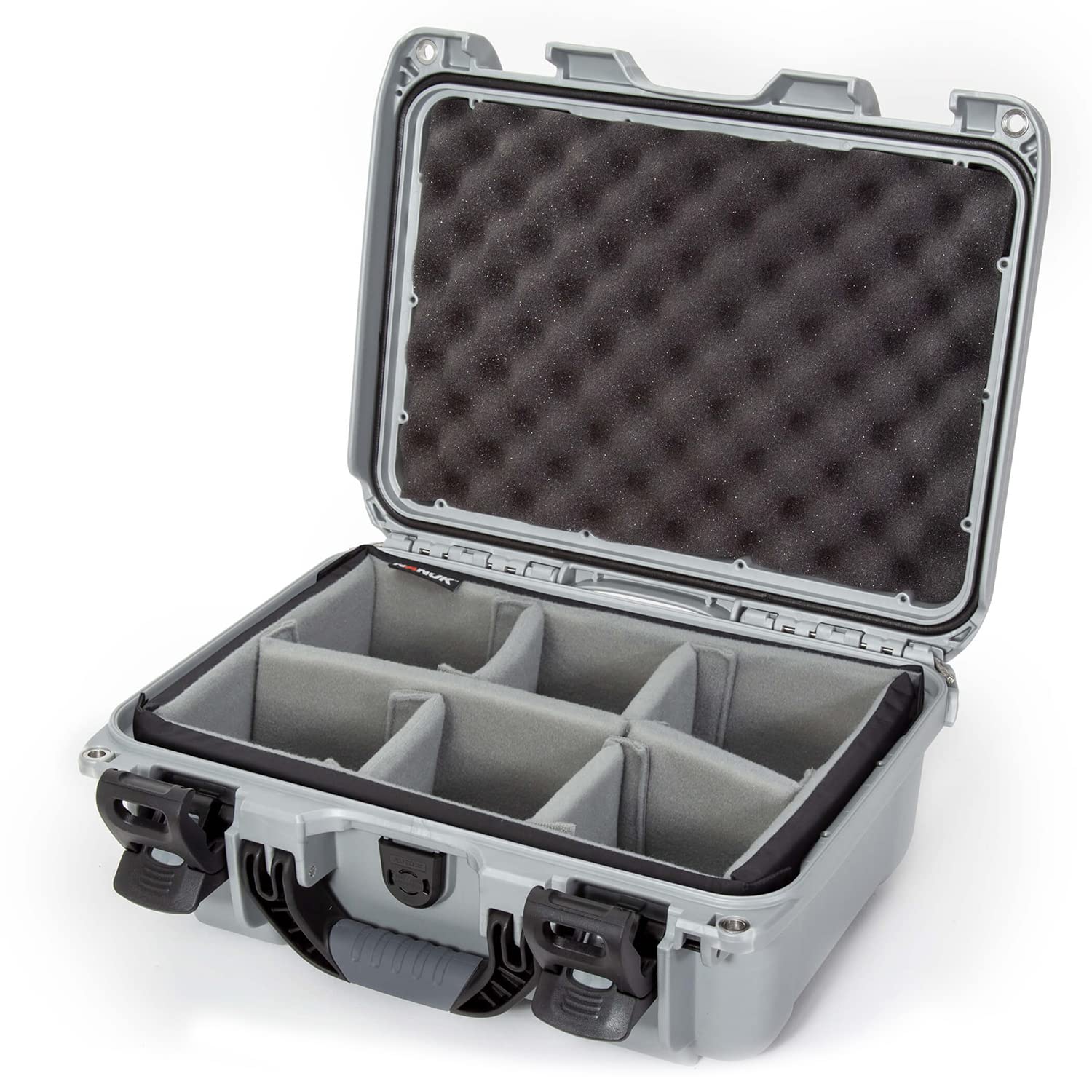 Nanuk 915-2005 Protective Hard Case with Padded Dividers - Silver | Waterproof & Shockproof Storage for Cameras, Drones & Electronics | Travel & Outdoor Gear Protection