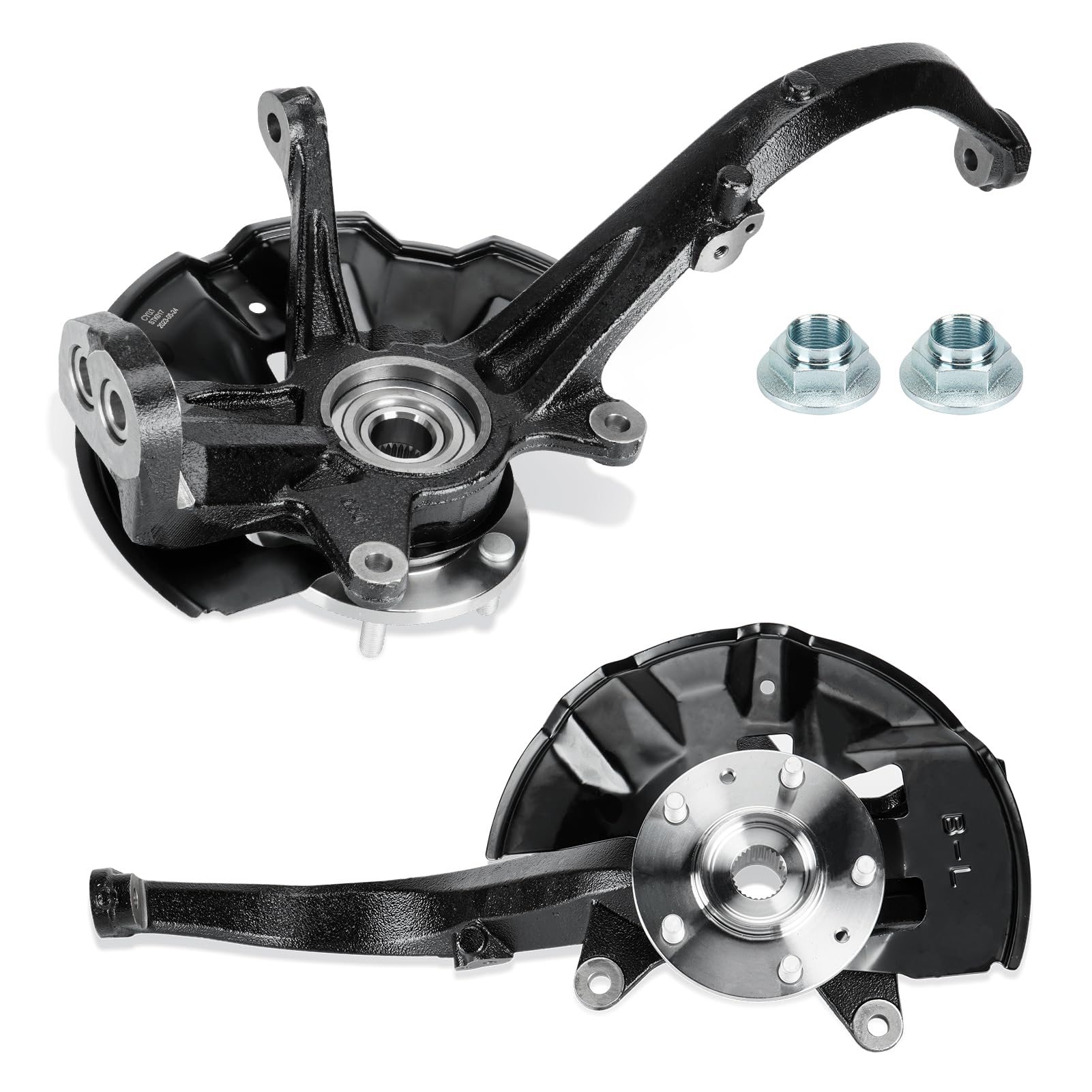 Steering Knuckle & Wheel Bearing Hub Assembly - Front Left & Right - Compatible with Ford Fusion 2006-2012, Lincoln MKZ 2007-2012, Zephyr 2006, Mercury Milan 2006-2011 - Replaces 698-409 & 698-408 - Perfect for Suspension Repair & Wheel Alignment