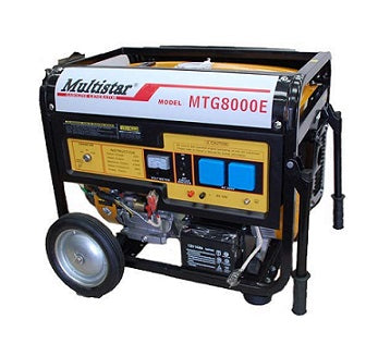 Multistar® MTG8000E 8000W Portable Gasoline Generator 220V - Power Outages, Camping, RV & Home Backup Power Solution