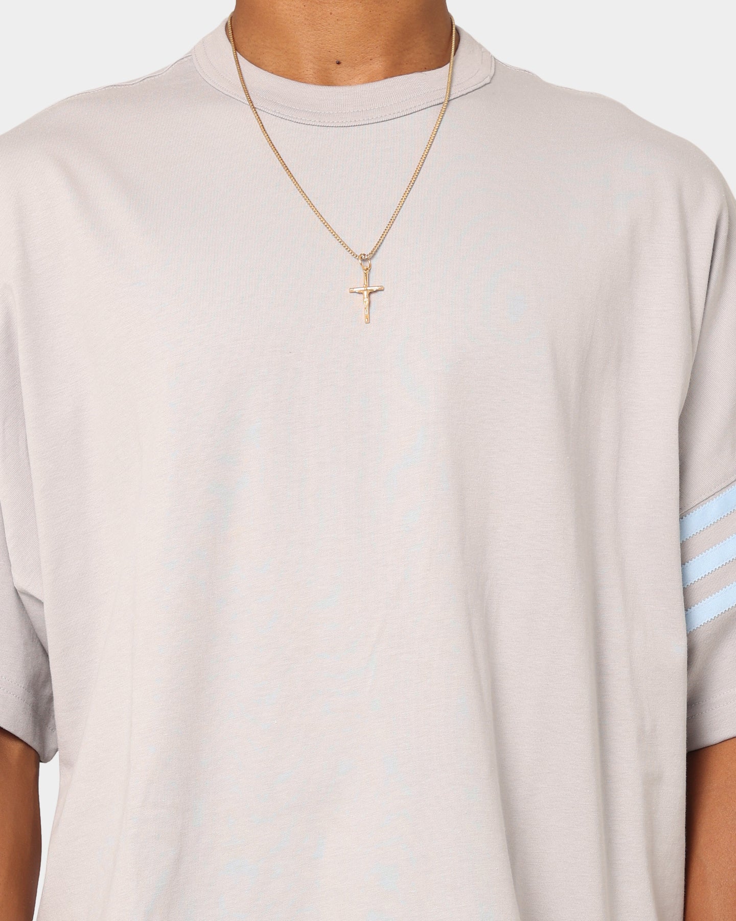 Adidas New Classic Cotton T-Shirt for Men - Grey Two Tone Casual Tee - Perfect for Gym, Workout, and Everyday Wear