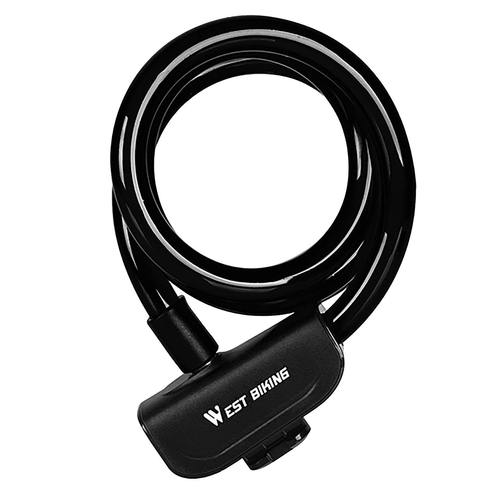 Heavy-Duty Combination Bike Lock Cable - 11.5x1200mm Waterproof Bicycle Security Lock with Sealed Ends for Mountain & Road Bikes - Perfect for Commuting, Parking & Outdoor Cycling (Black)